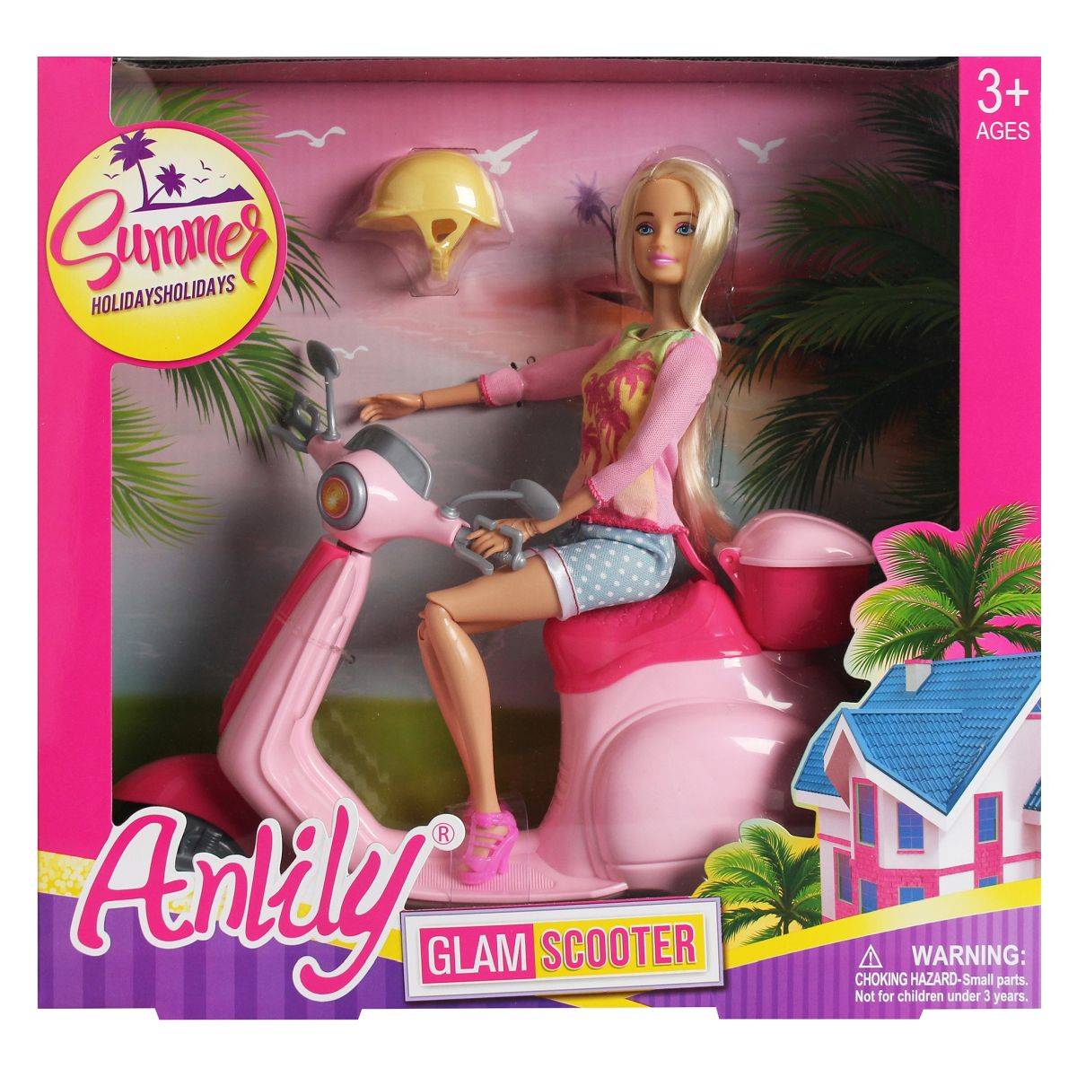 Masen Toys punčka na skuterju