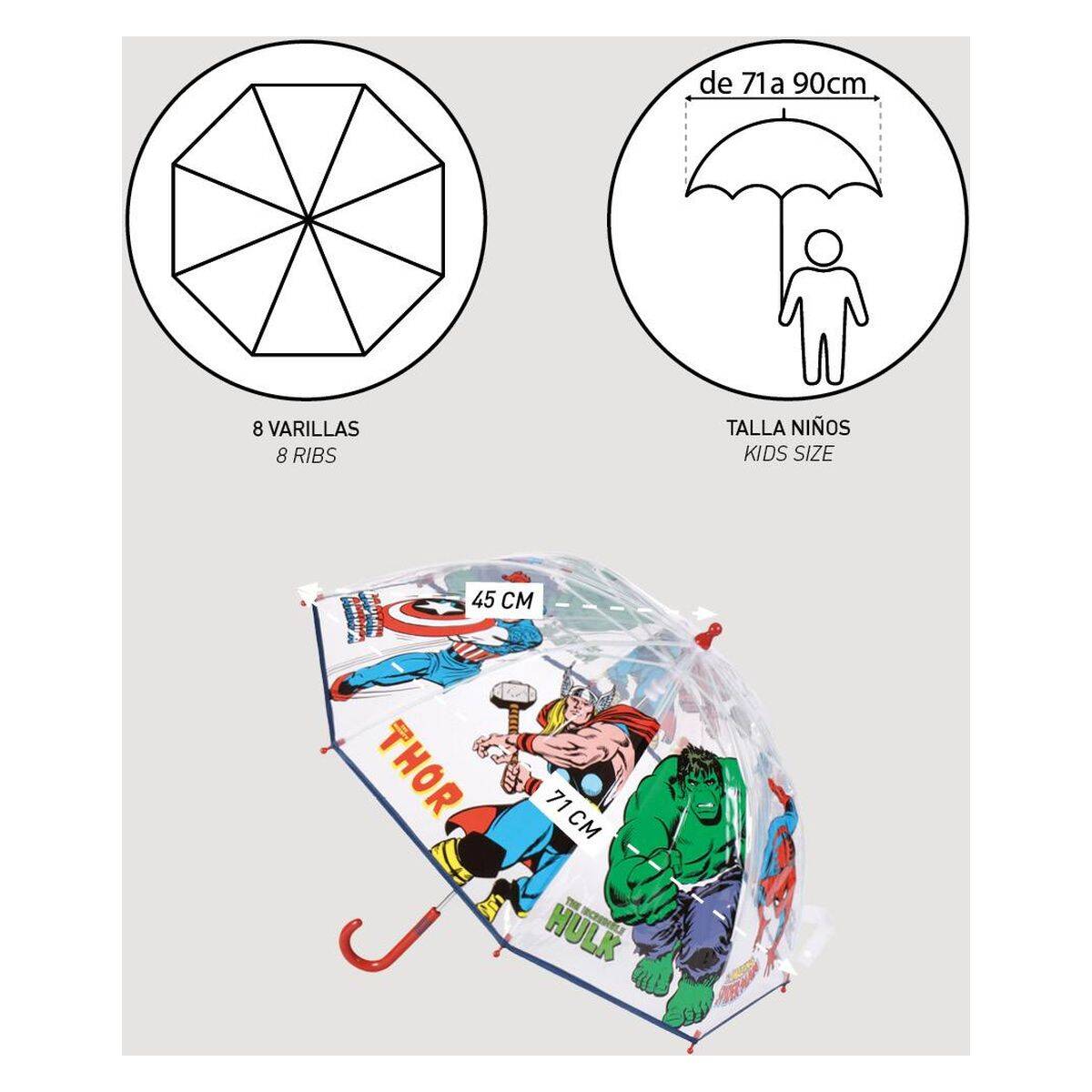 CERDA kišobran 2400000722 AVENGERS M Šareno UNI