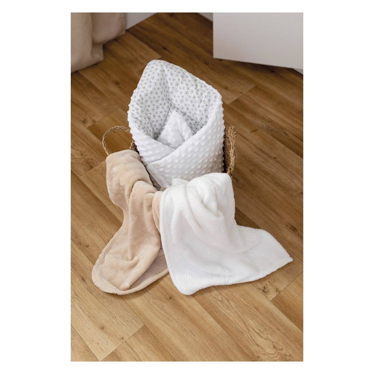 BUBABA BY FREEON posteljina 6 djelna medini snovi minky grey/white