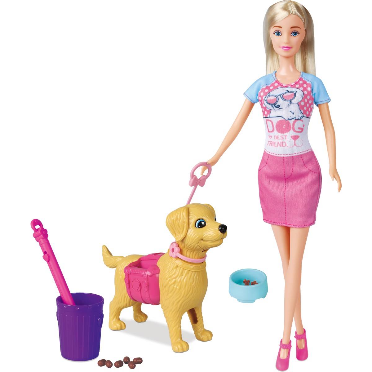 Masen Toys punčka z ljubkim psom