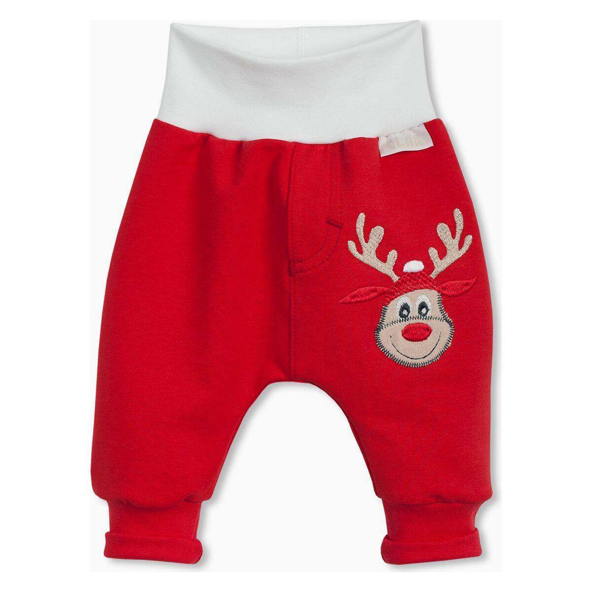 CLAR hlače trenirka veseli jelen DH 07127 U Crvena 86