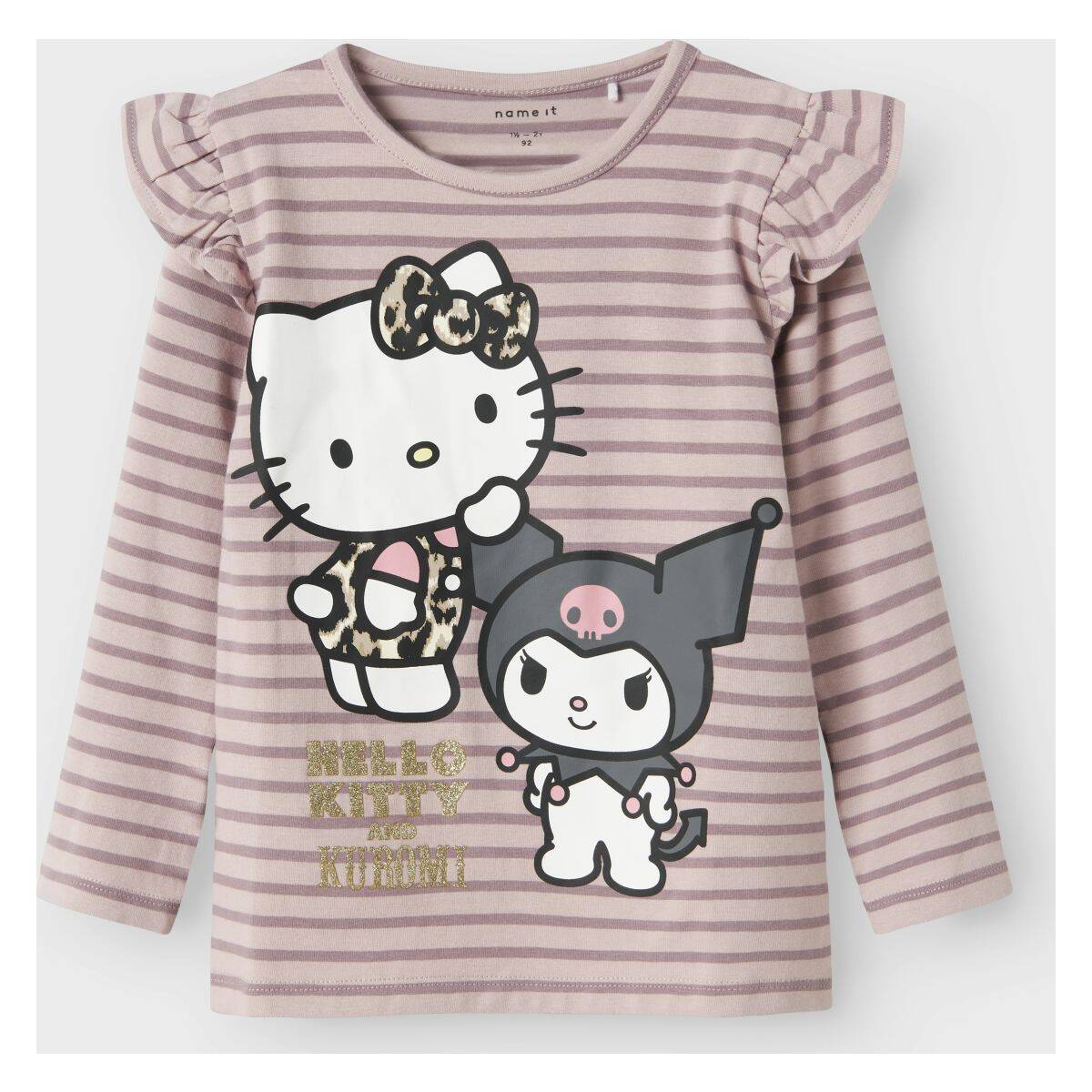 Name It majica DR 13247010 NMFASANNA HELLOKITTY LS TOP BOX SKY D Vijolična 98