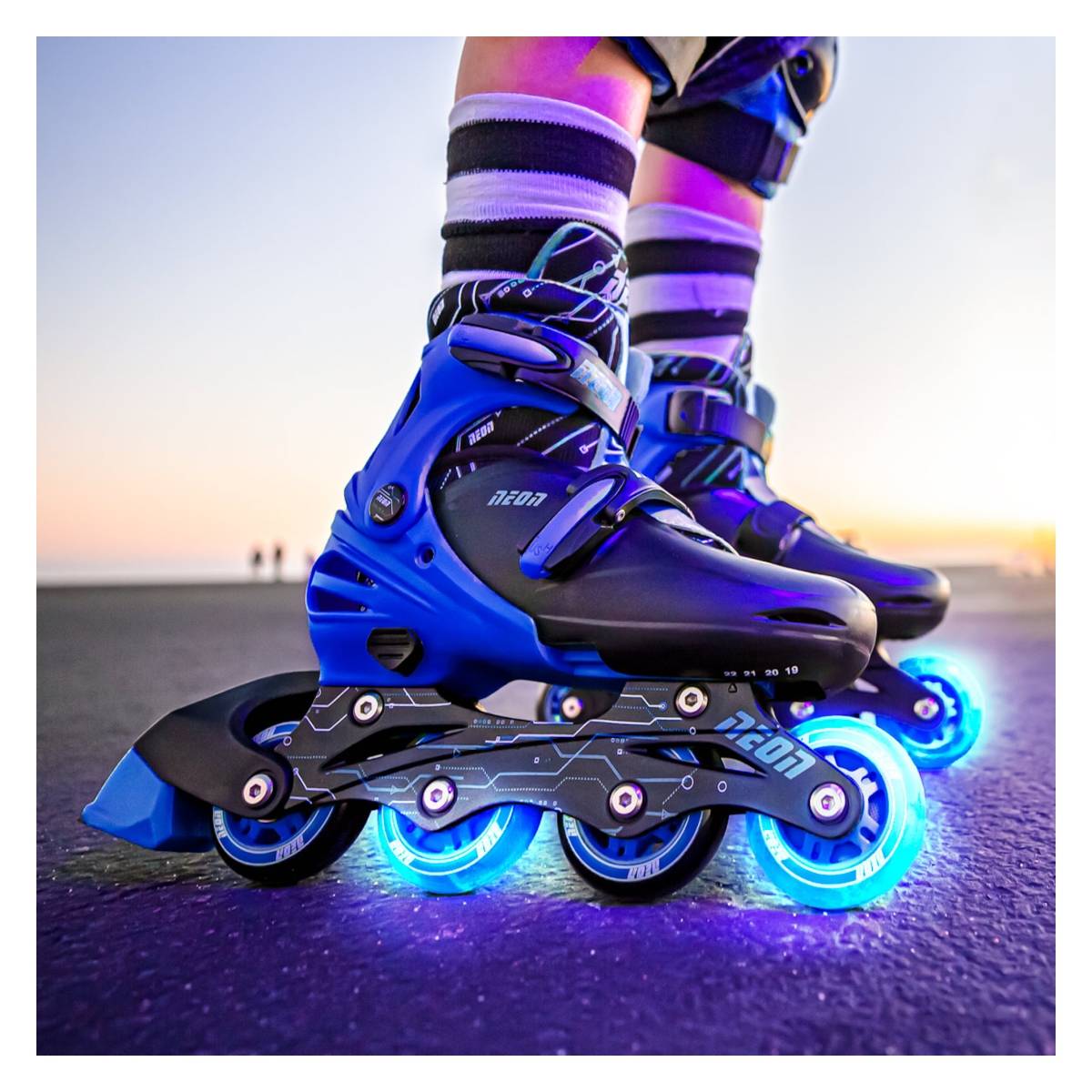 Yvolution rolerji Neon Combo velikost 34-37 temno modri