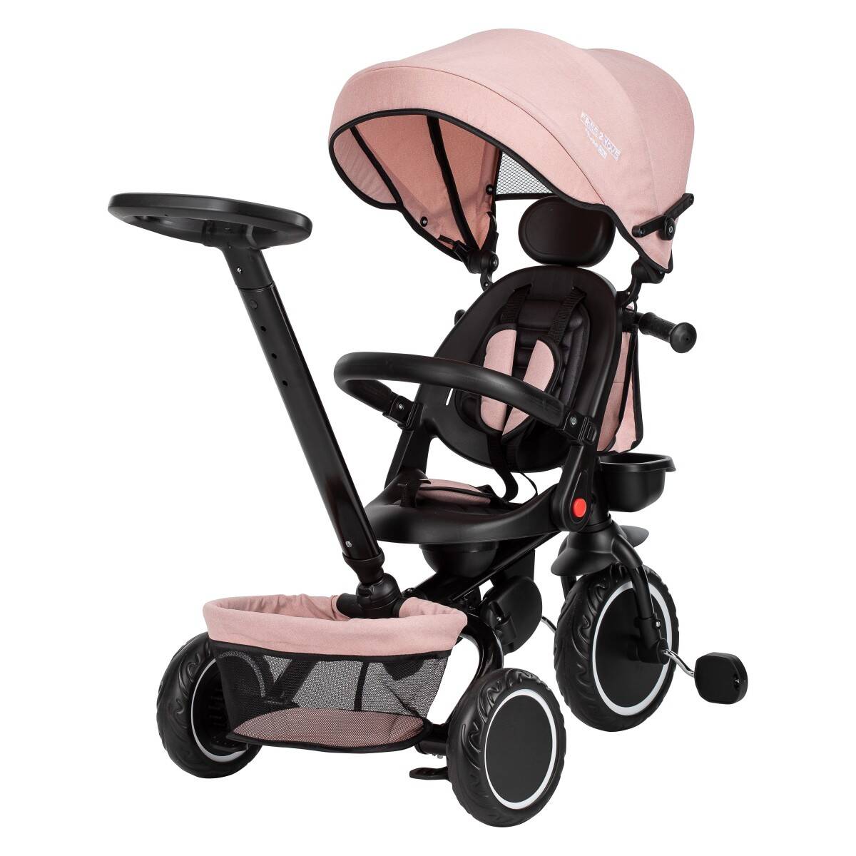 FREE 2 MOVE tricikl Elipso crno - roza JY-T08B