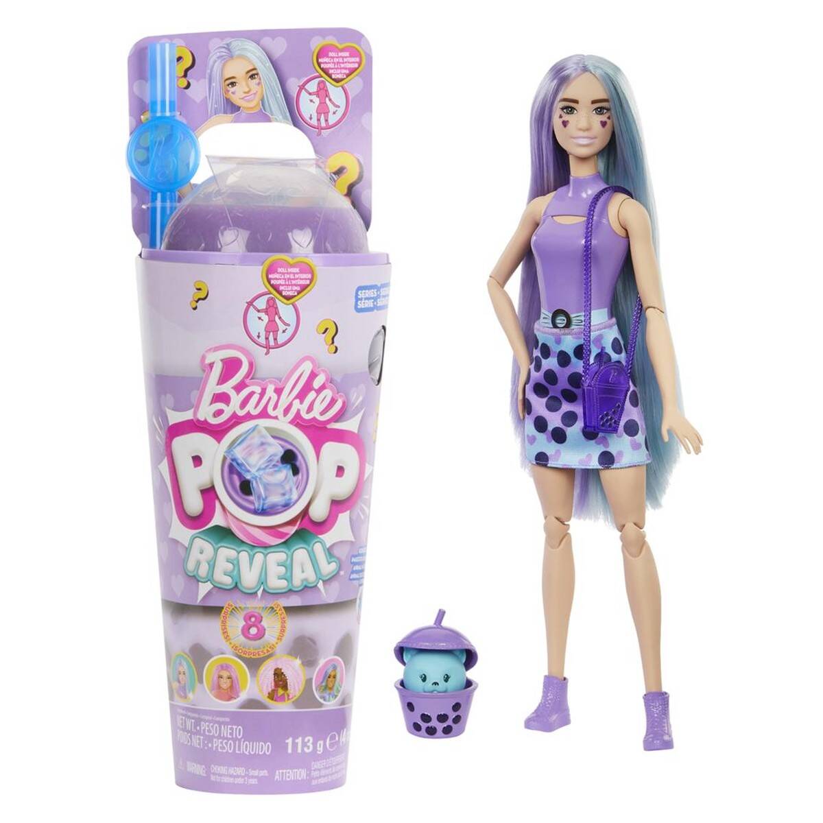 Barbie Barbie pop reveal - mlečni taro