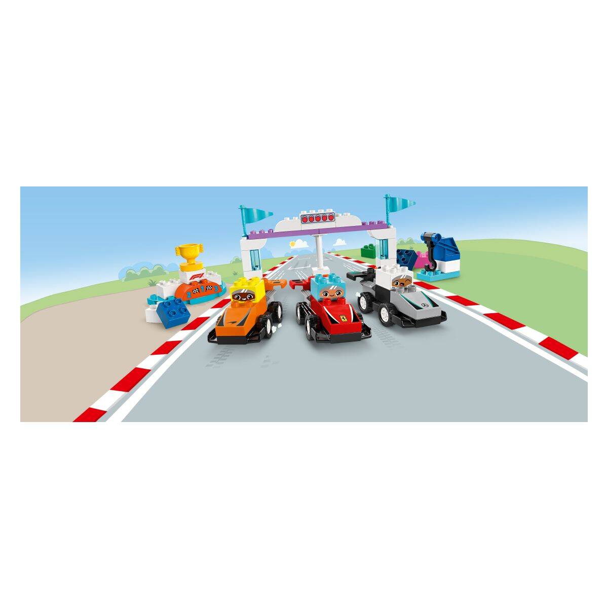 Lego® Duplo® 10445 Dirkalniki in dirkalci ekipe F1®