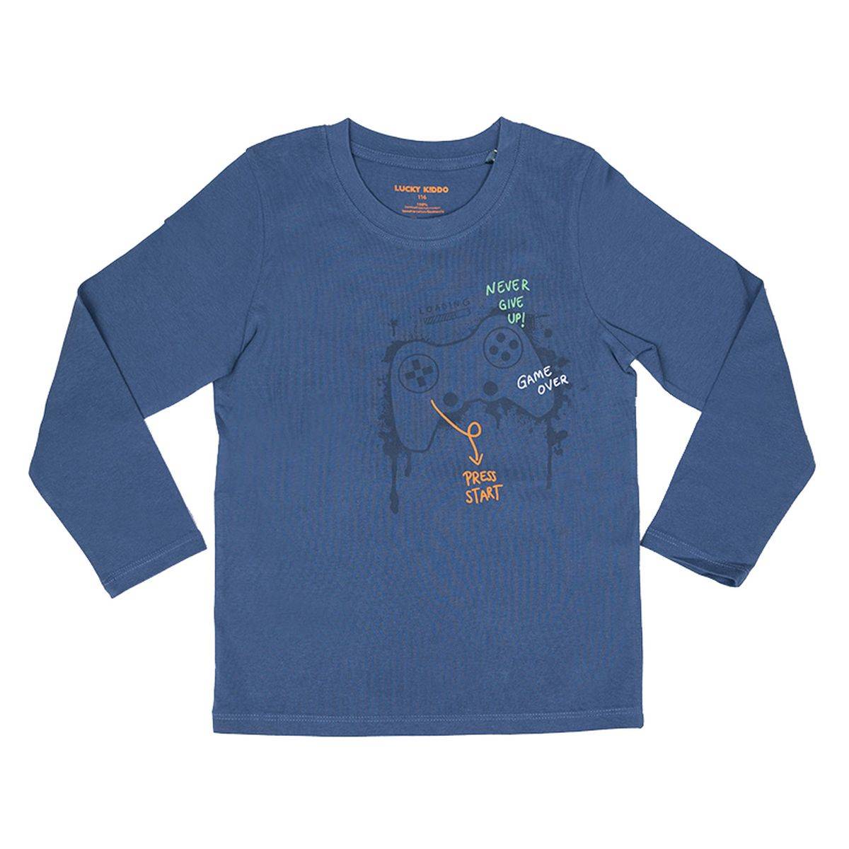 Lucky Kiddo majica DR LK-KBT LS 1_23 B F Modra 152