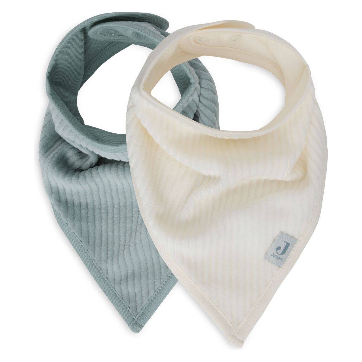 Jollein slinček/rutica 2/1 Velvet Rib sea green/ivory