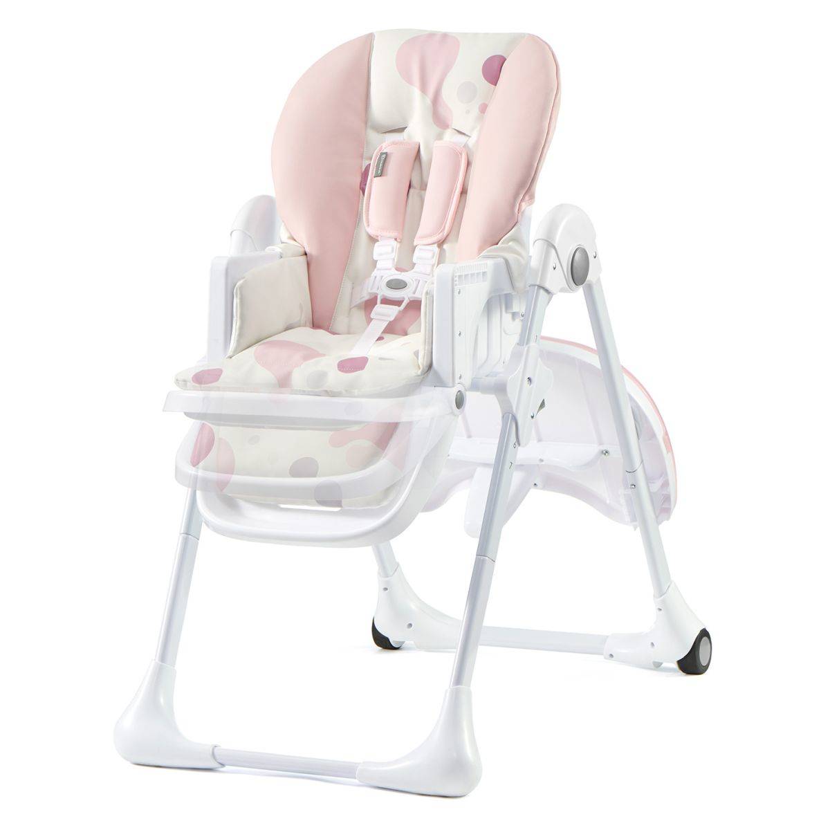 Kinderkraft stol za hranjenje Yummy pink