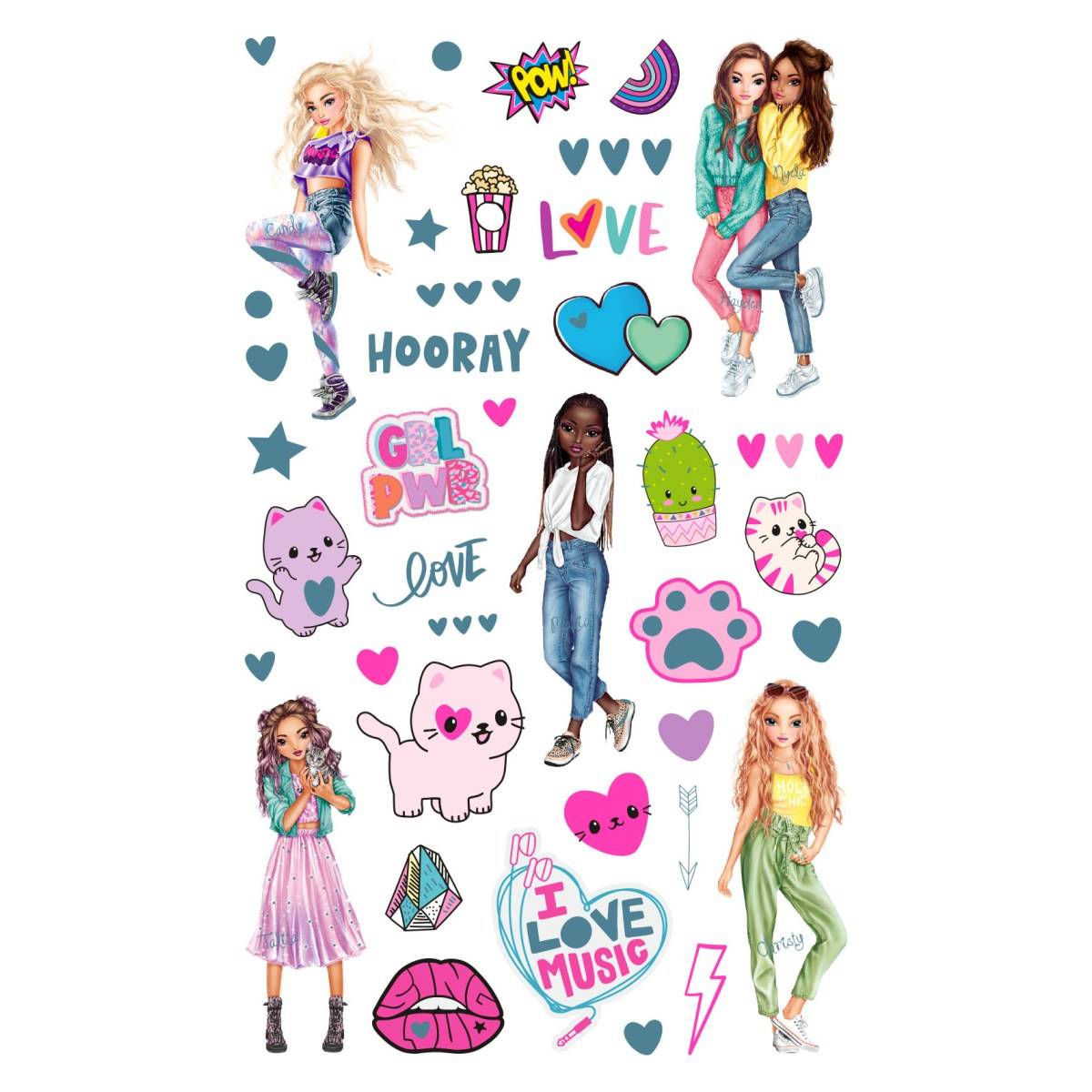 Top Model neon Doodle ponarvanka z neon pisali