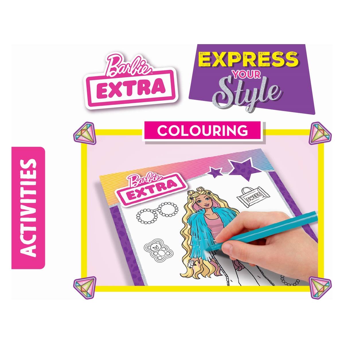 Lisciani Barbie kreativna pobarvanka Express your style