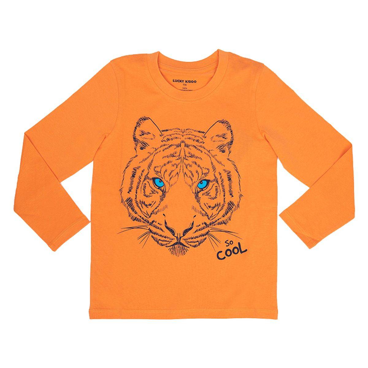 Lucky Kiddo majica DR LK-KBT LS 1_23 D F Oranžna 152