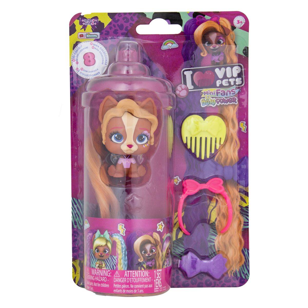 IMC TOYS psić VIP PETS Mini Fun Bow Power