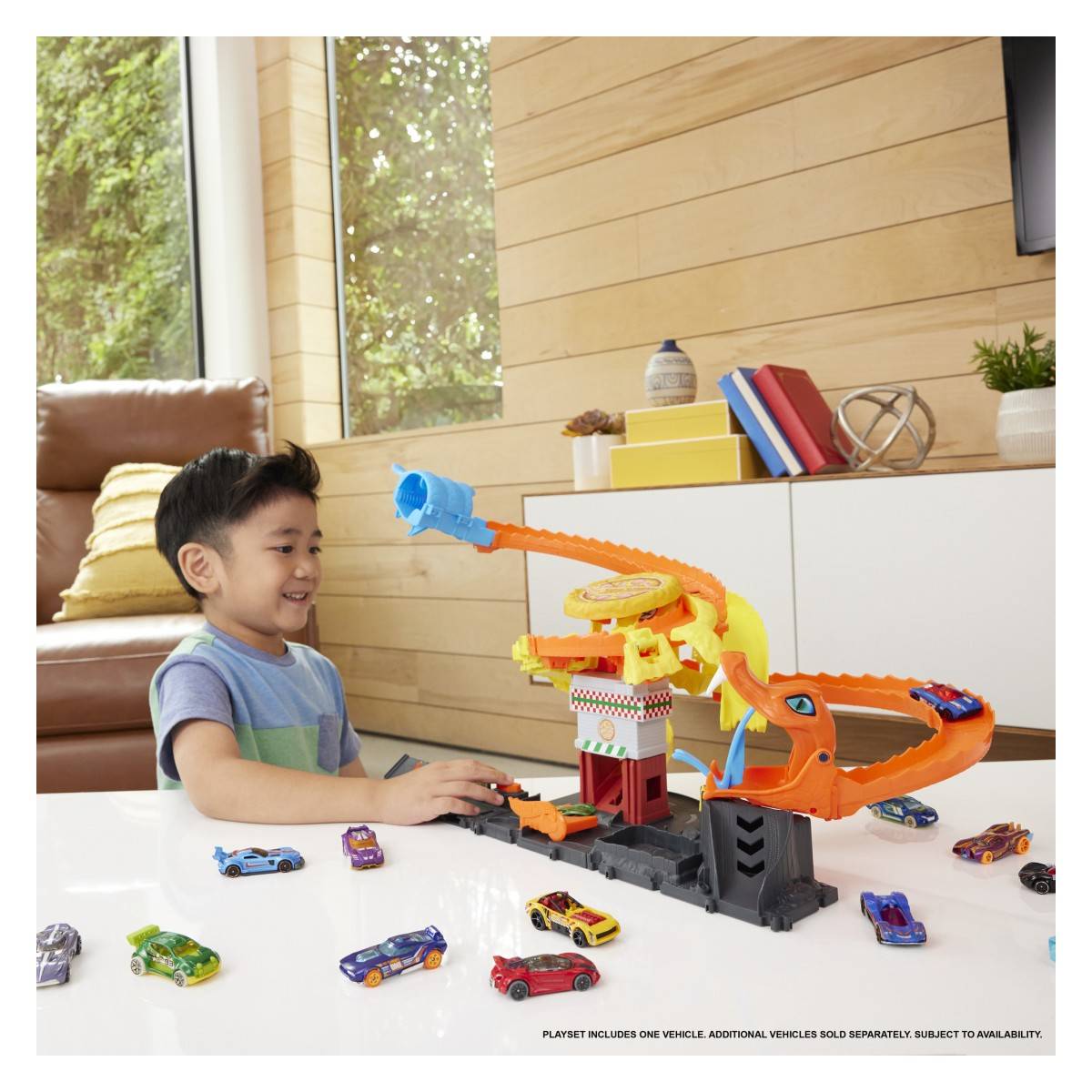 HOT WHEELS city zmija i pizzerija set