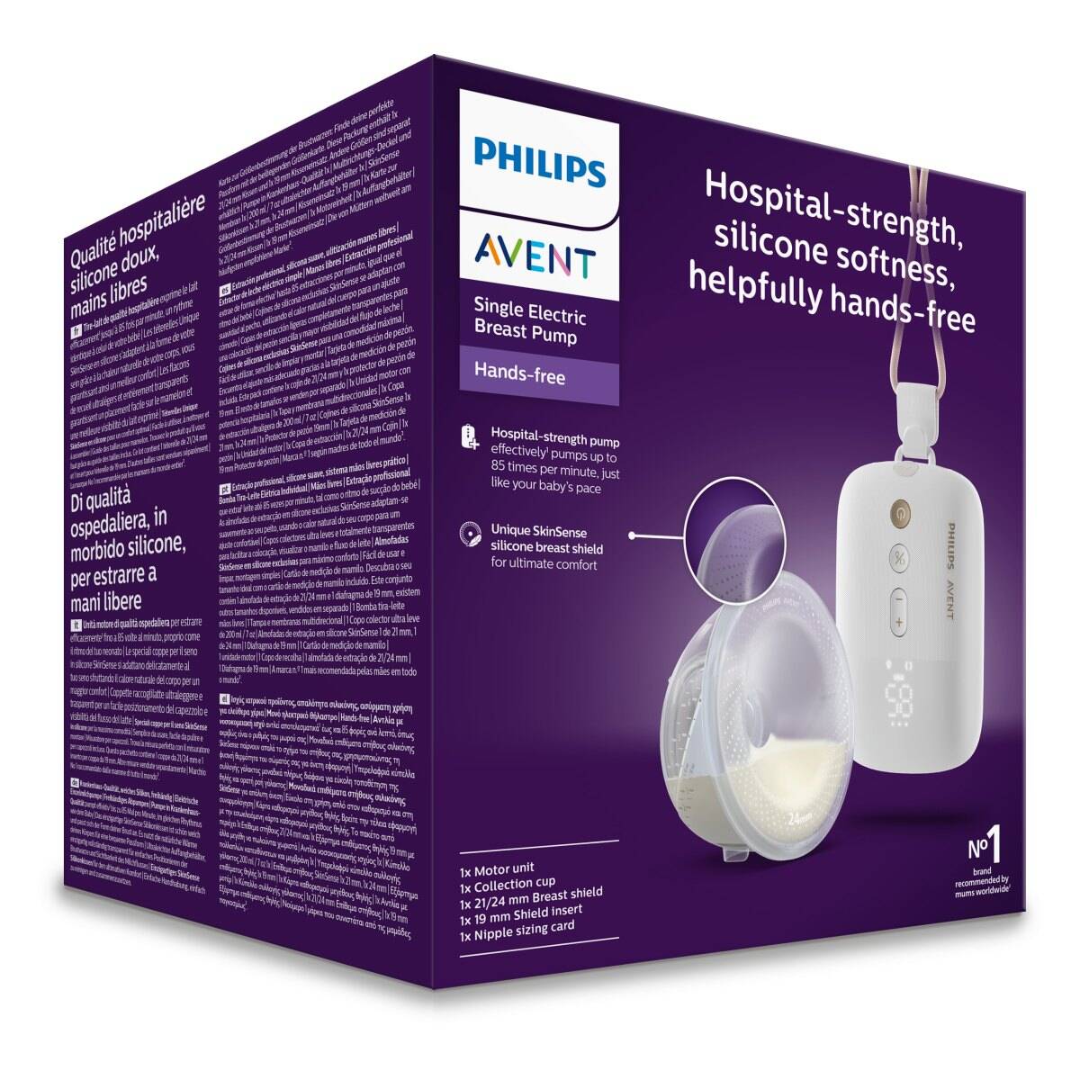 AVENT električna izdajalica Hands-free, jednostruka