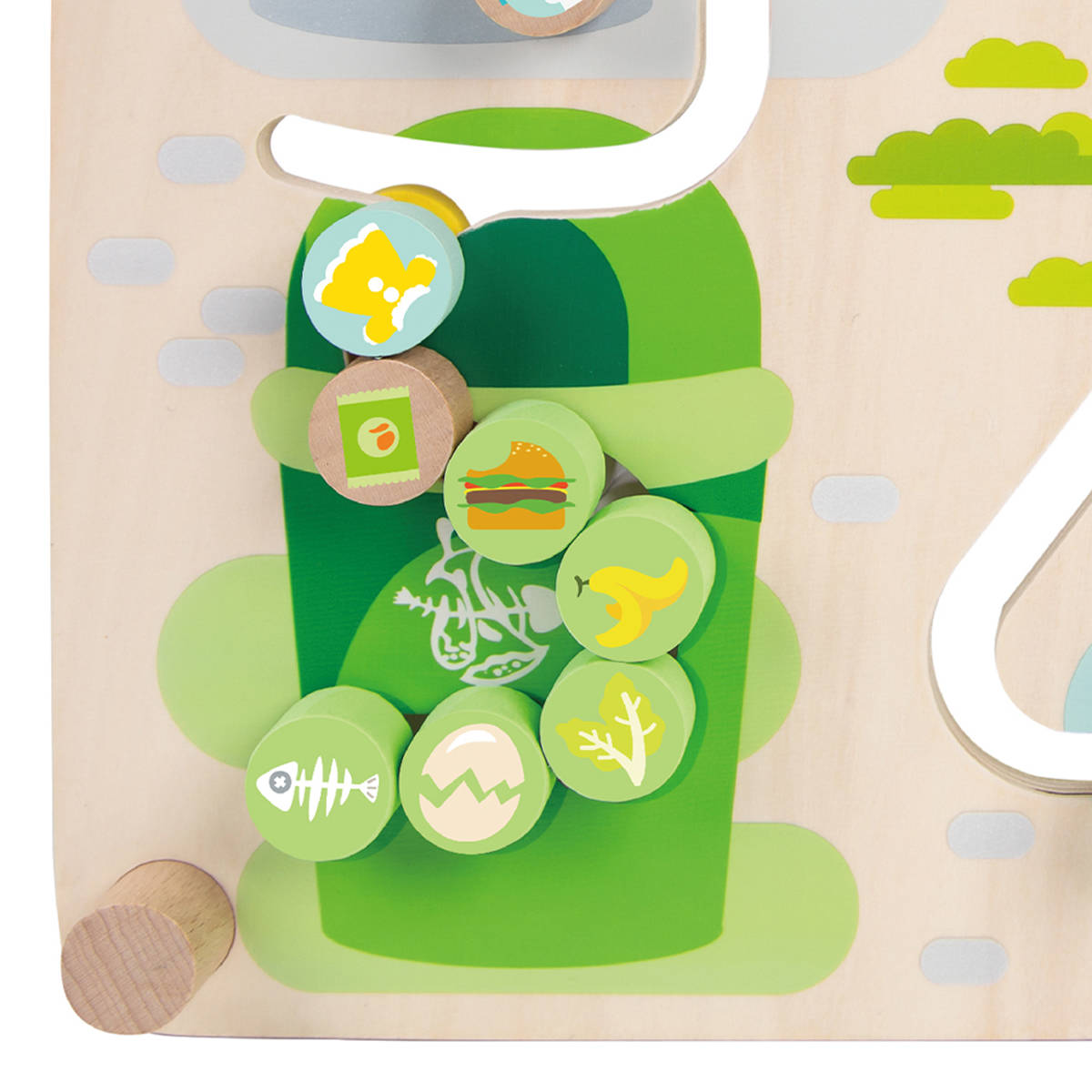 CLASSIC WORLD aktivna ploča labirint 2u1 sortiraj otpad 40051