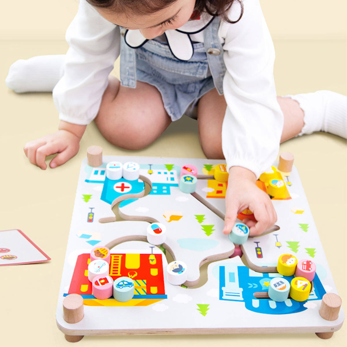 CLASSIC WORLD aktivna ploča labirint 2u1 sortiraj otpad 40051