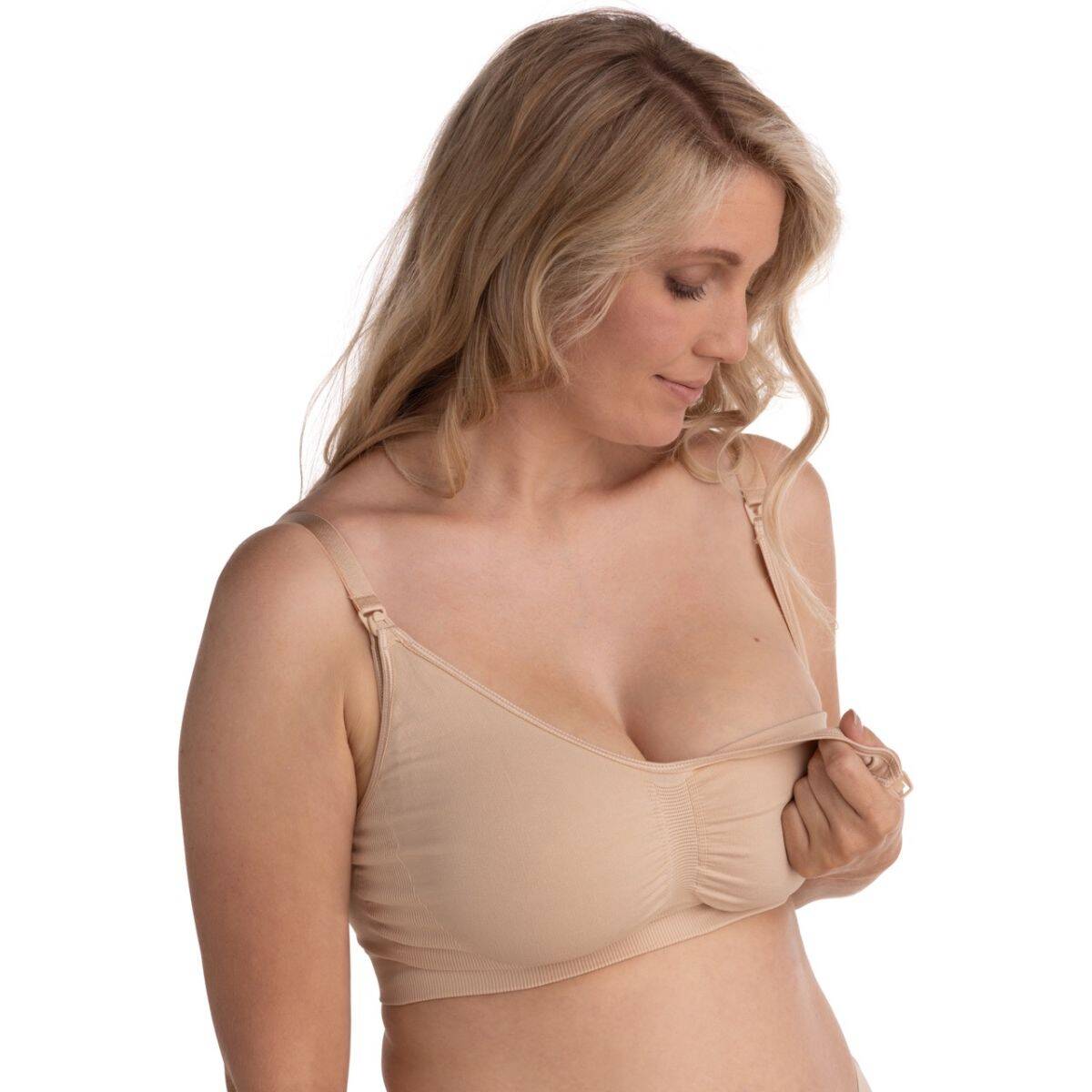 CARRIWELL Original grudnjaci za trudnice i dojilje, 2 kom, crni i boja kože, S/M CW308511