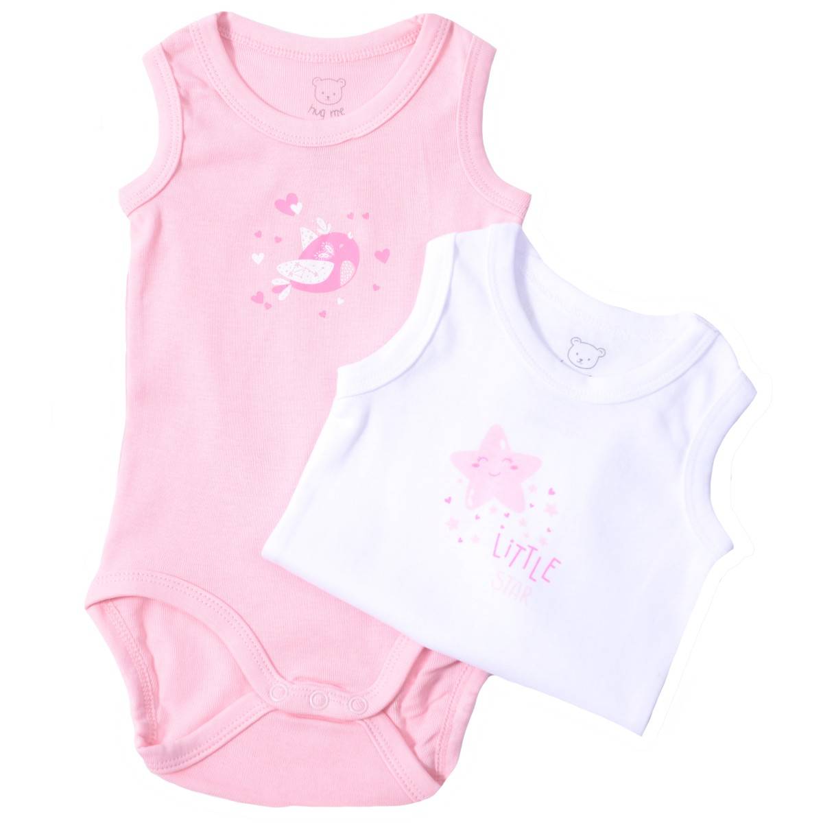 Hug me perilo bodi preklop 2 kosa 227021 D ROZA 56