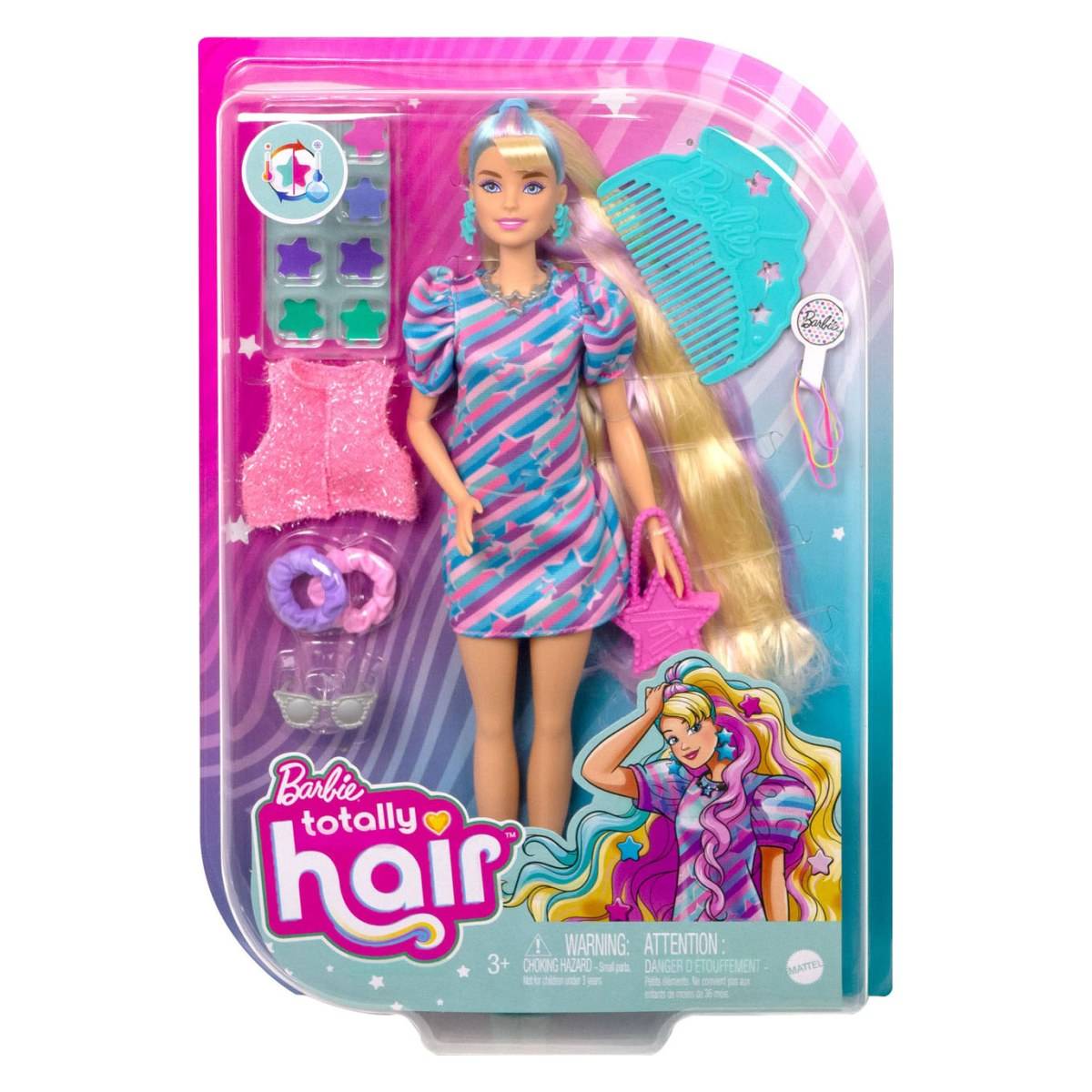 Barbie TOTALLY HAIR MODRI PRAMENI Baby Center spletna trgovina