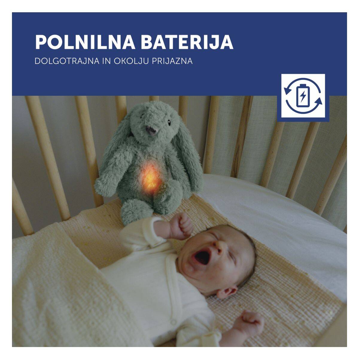 ZAZU mekana Deluxe glazbena igračka za smirenje Zeko Ro - Green - USB-C