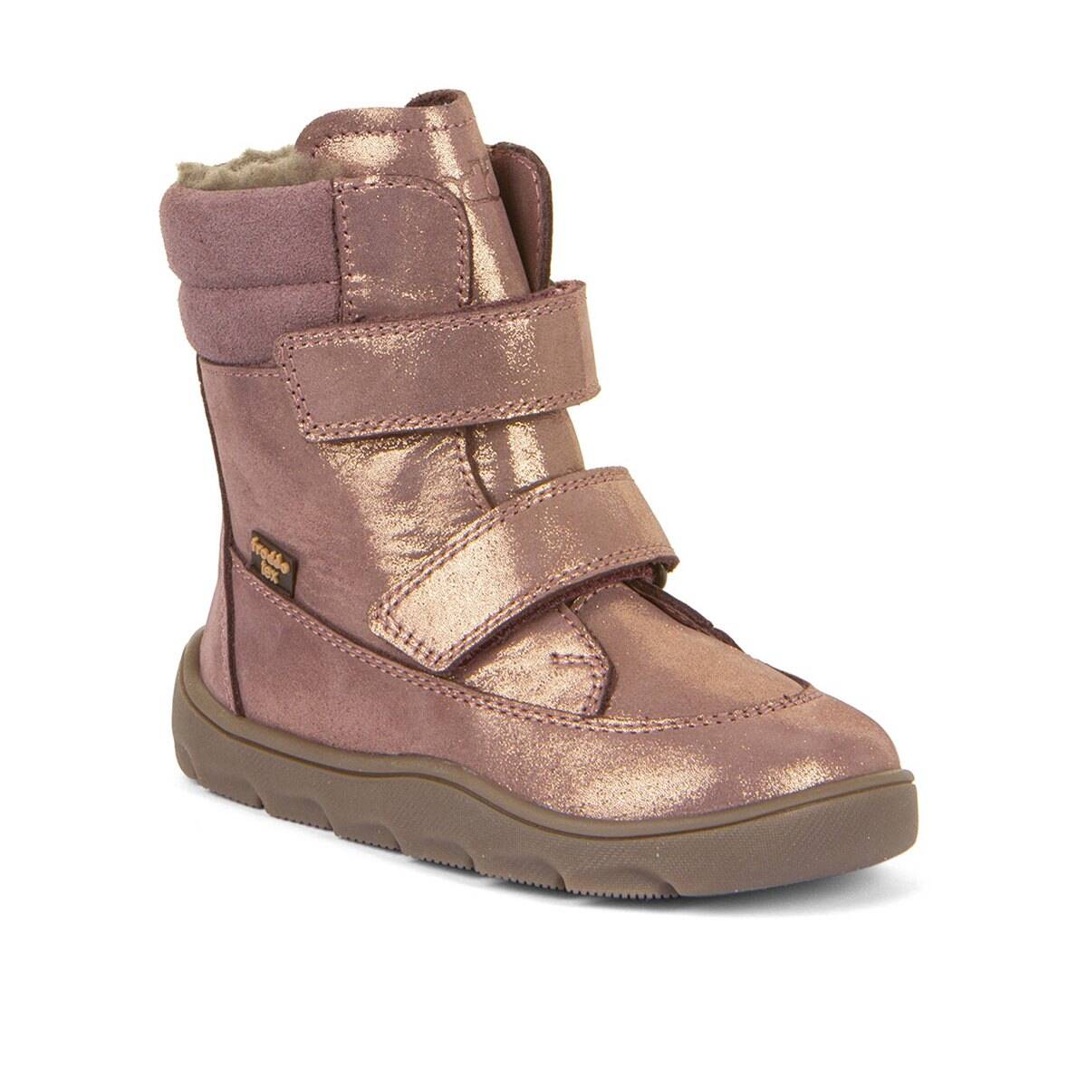 Froddo škornji G3160240 ZERU TEX WINTER BAREFOOT podloženi D pink/gold 27