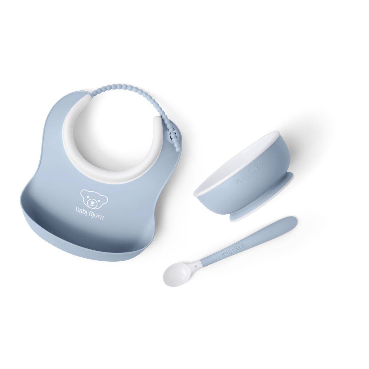 BABYBJORN komplet za jelo 3/1 powder blue