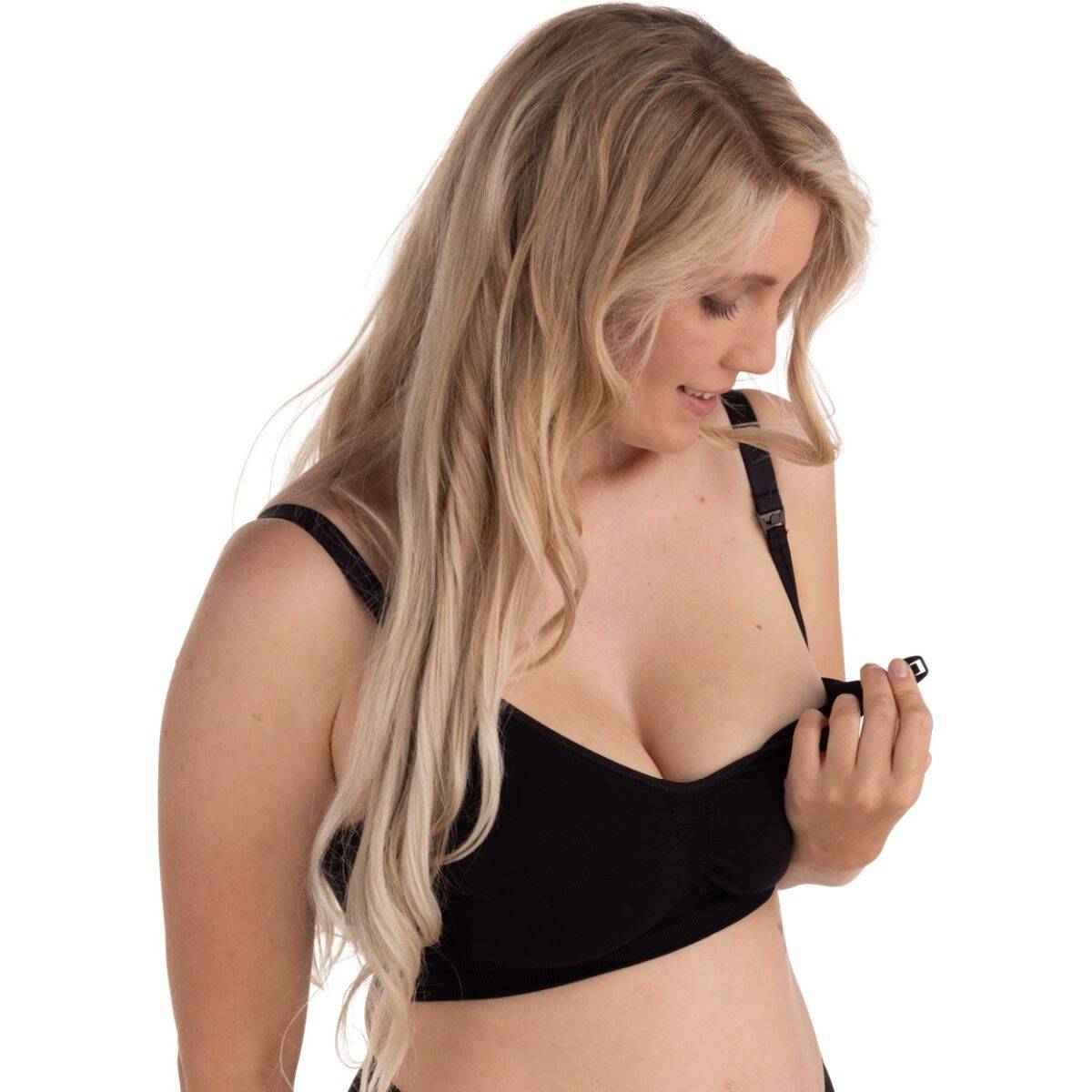 CARRIWELL Original grudnjaci za trudnice i dojilje, 2 kom, crni i boja kože, L CW308211