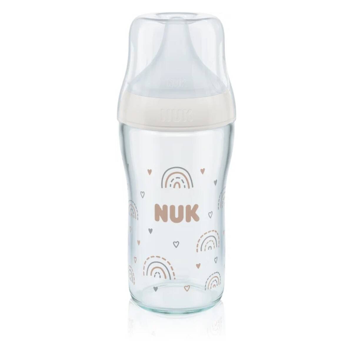 Nuk steklenička steklena Perfect match 230 ml rainbow