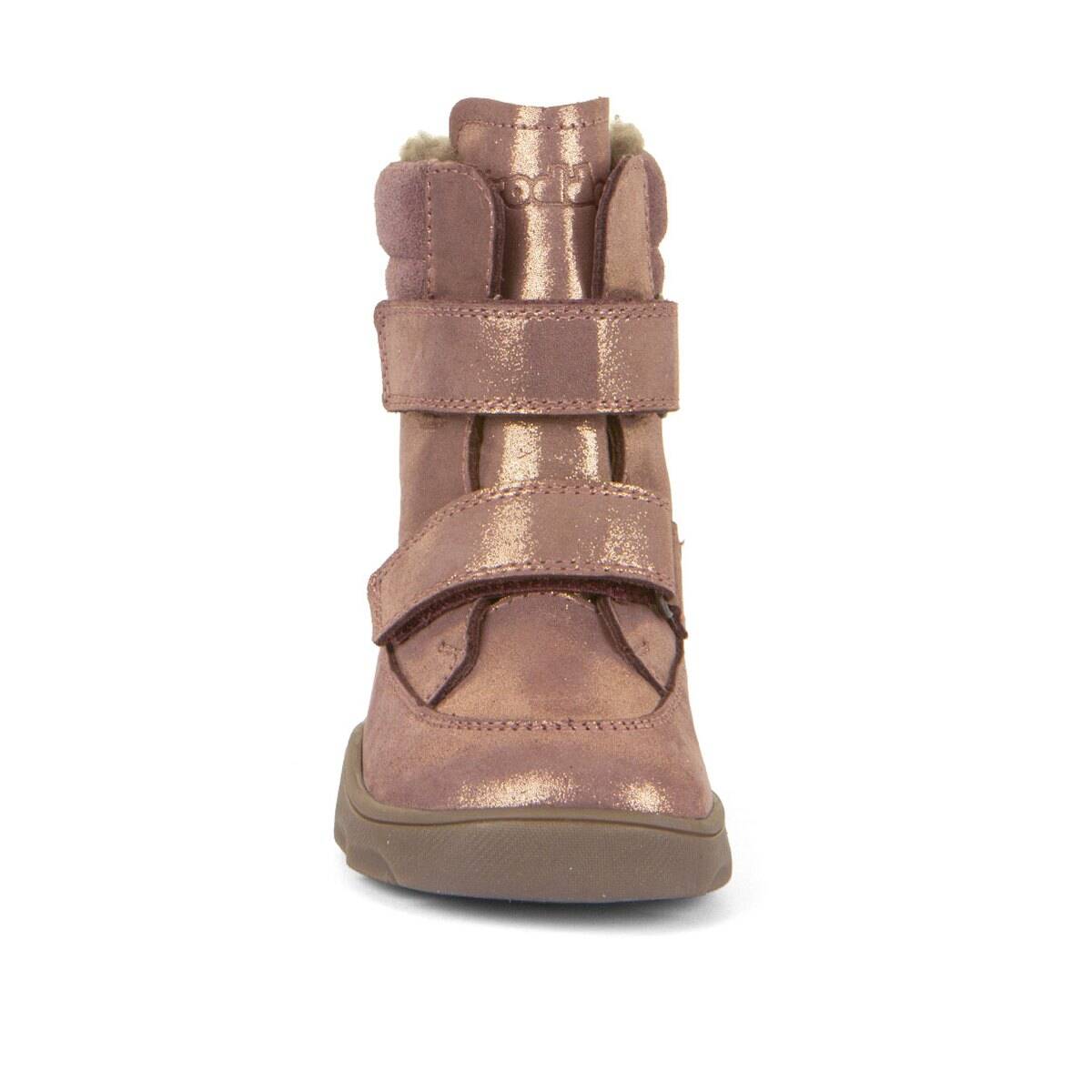 Froddo škornji G3160240 ZERU TEX WINTER BAREFOOT podloženi D pink/gold 27