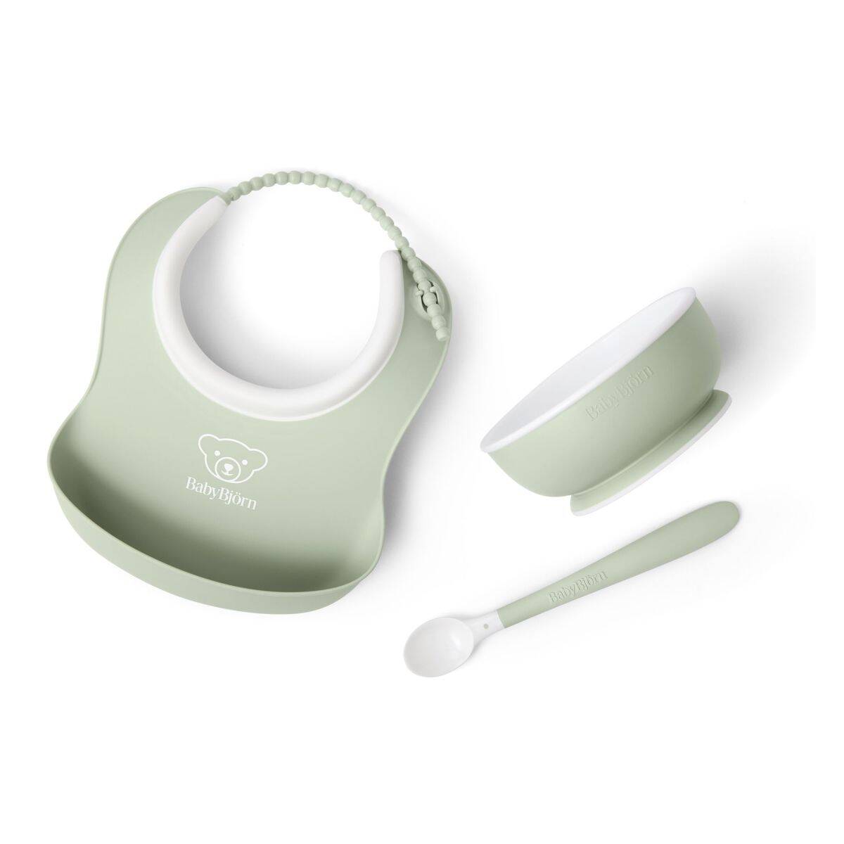 BABYBJORN komplet za jelo 3/1 powder green