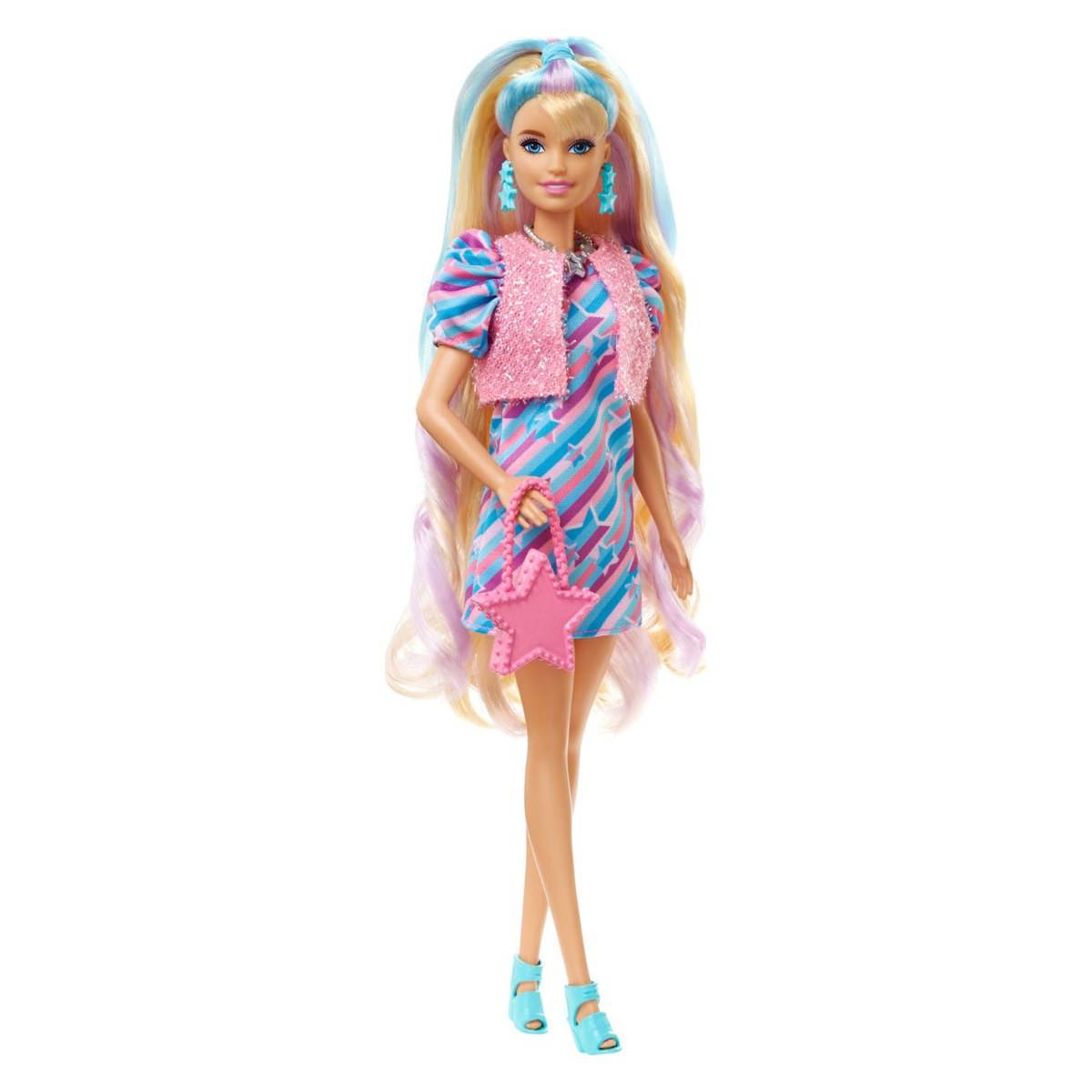 Barbie TOTALLY HAIR MODRI PRAMENI