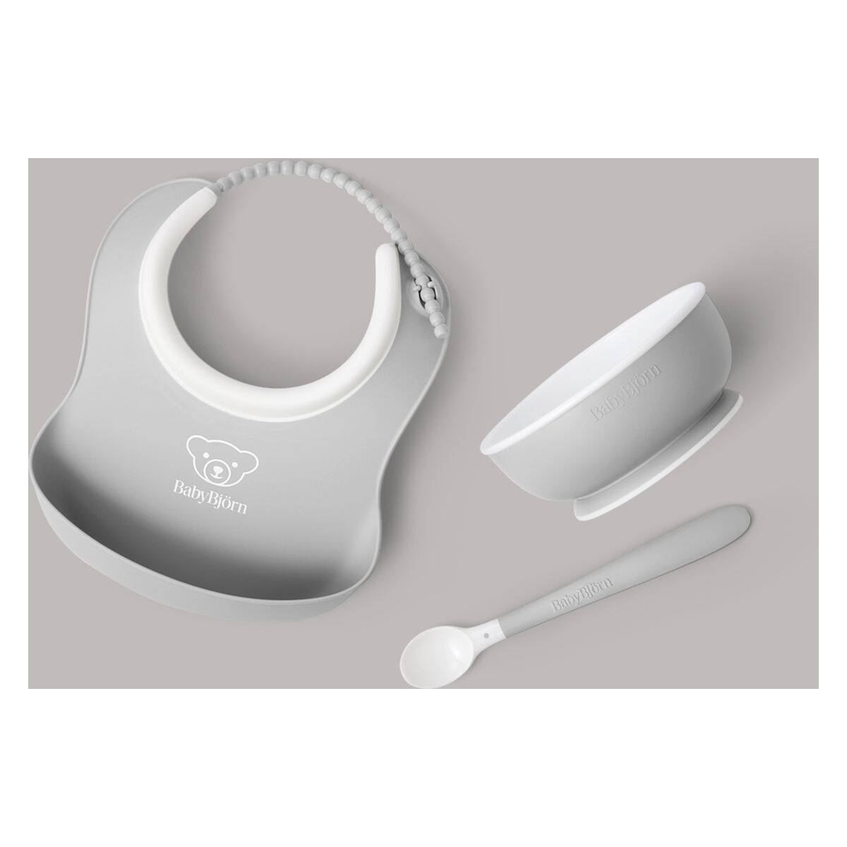 BABYBJORN komplet za jelo 3/1 grey