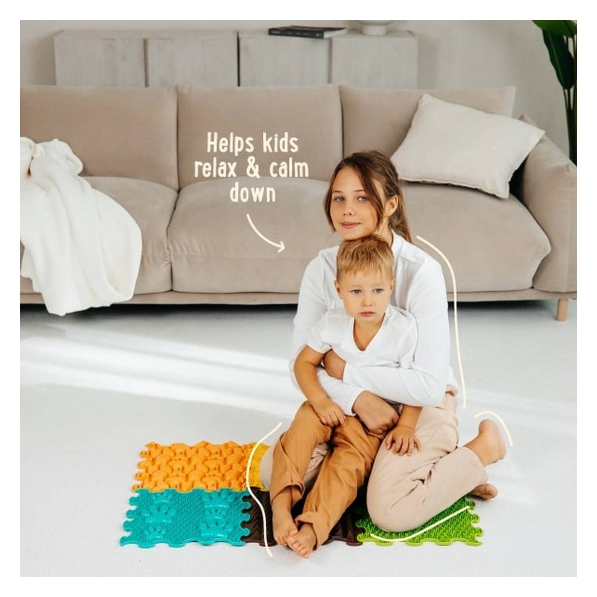 ORTOTO senzoričke  puzzle podloge SUNSHINE GARDEN 6 kom OTO-S-SGN