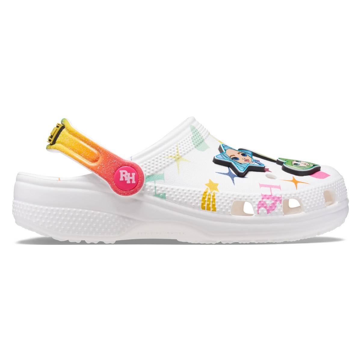Crocs natikač zunanji 208117 CLASSIC RAINBOW HIGH CLOG KIDS D white 29