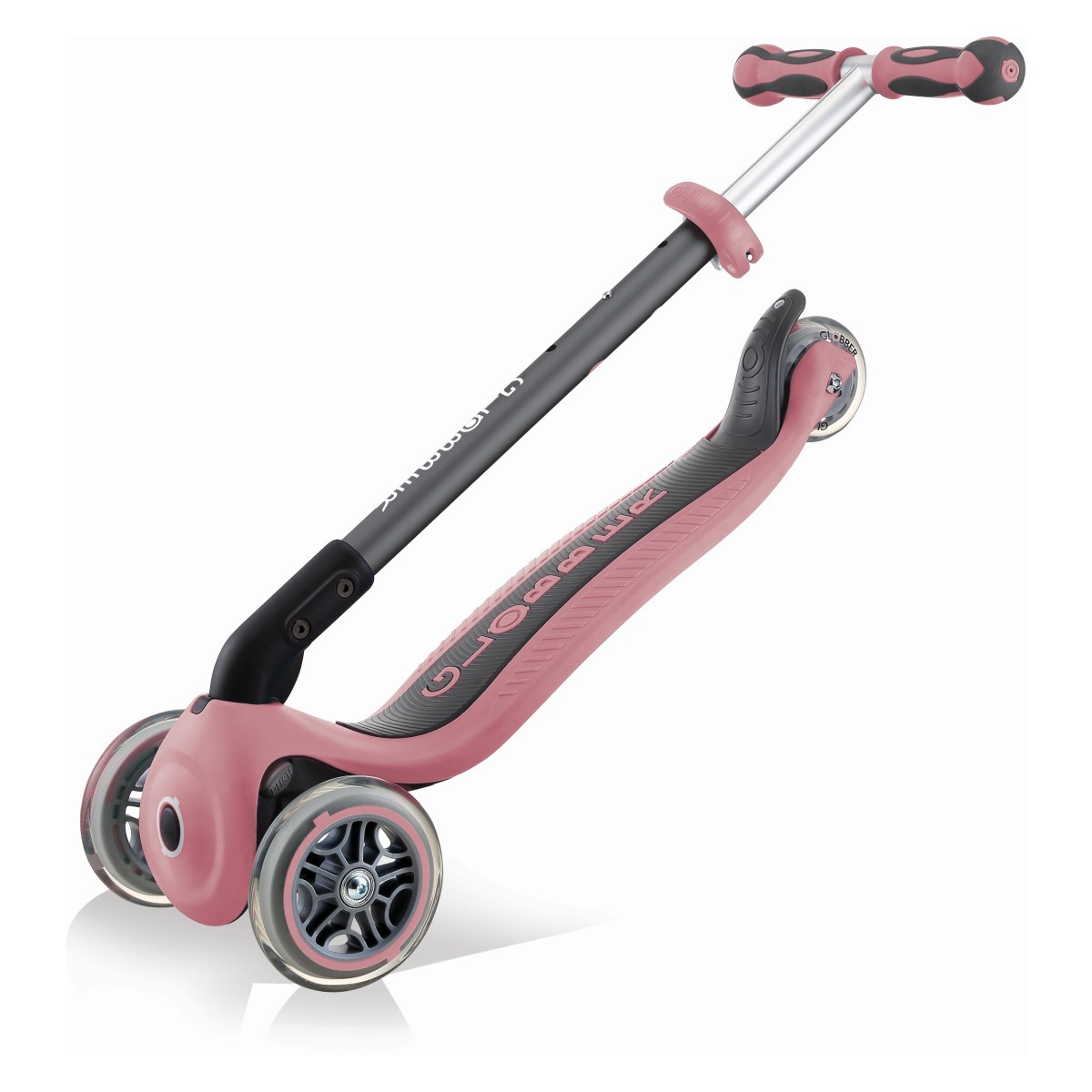 Globber skiro GO UP Deluxe zložljiv temno roza 644-210