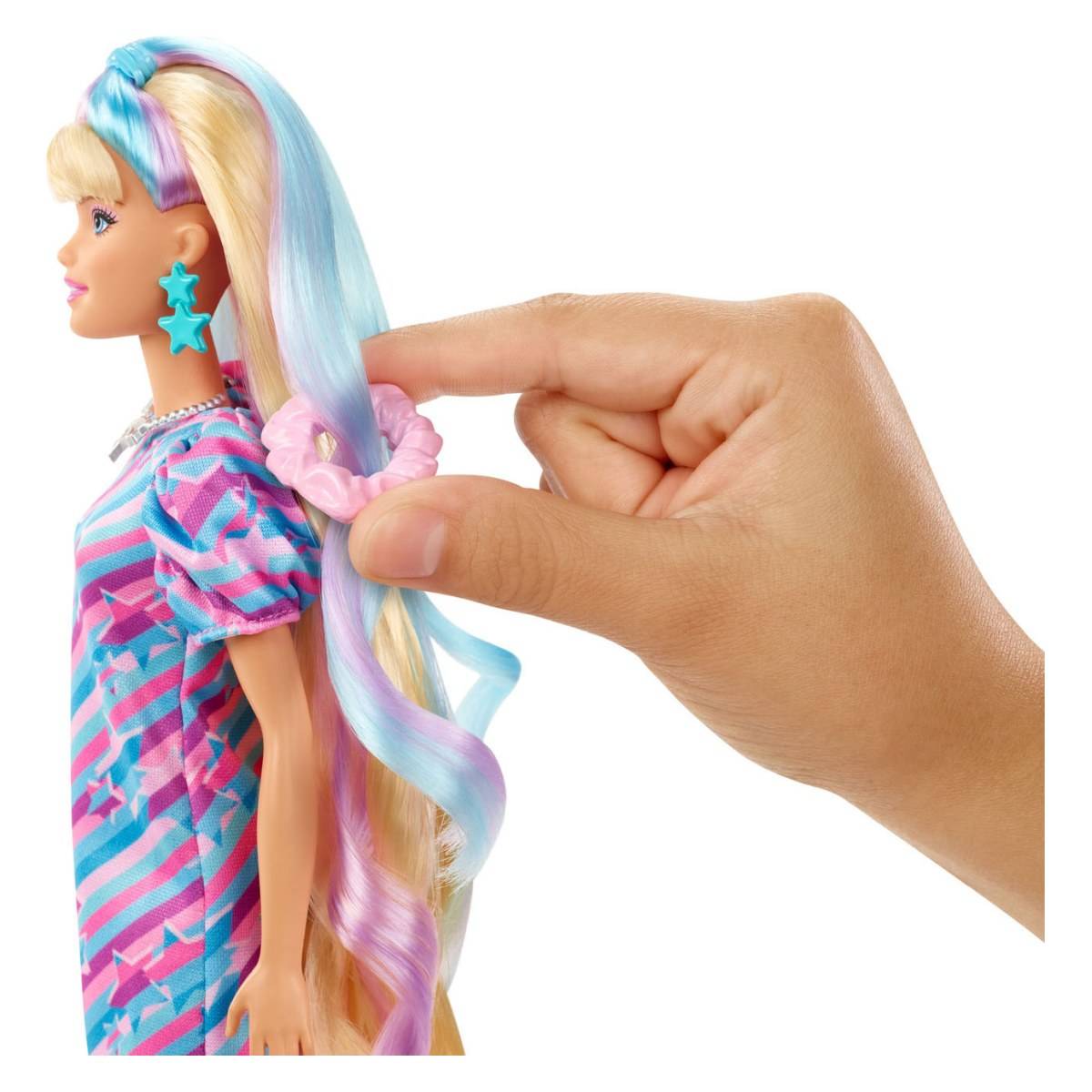 Barbie TOTALLY HAIR MODRI PRAMENI