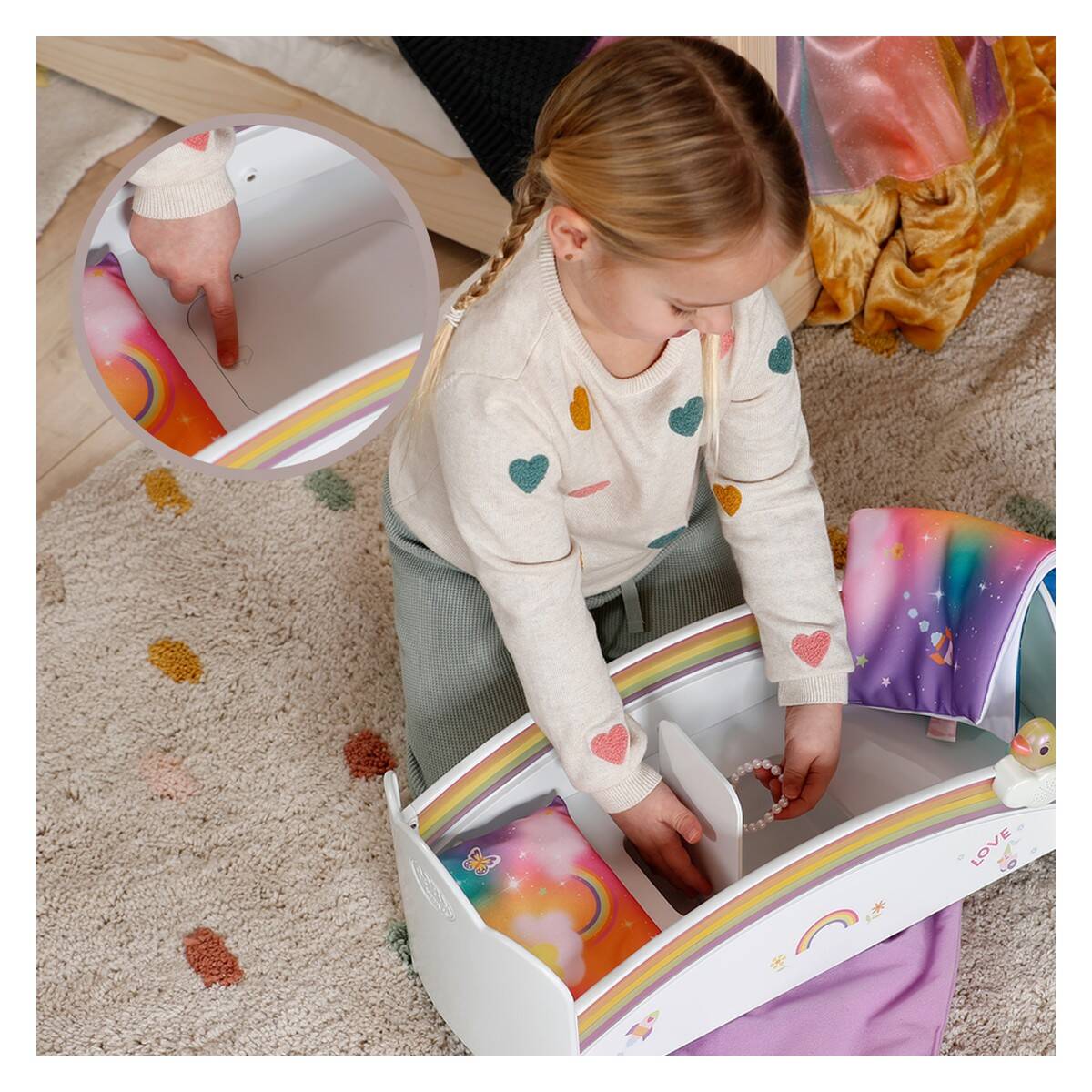 ZAPF BABY BORN krevet Rainbow