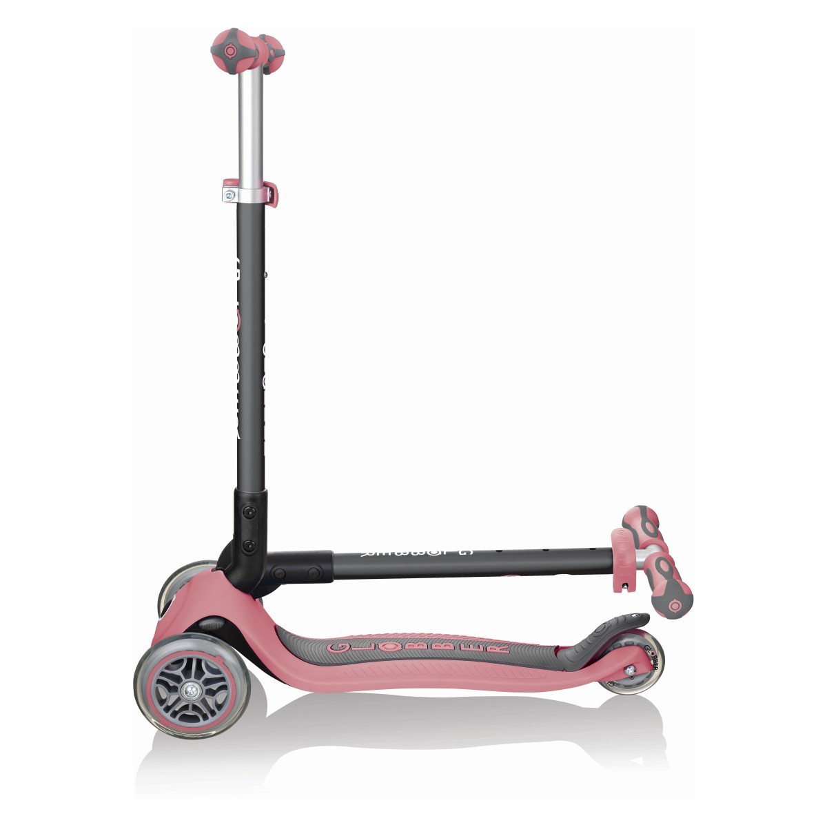 Globber skiro GO UP Deluxe zložljiv temno roza 644-210