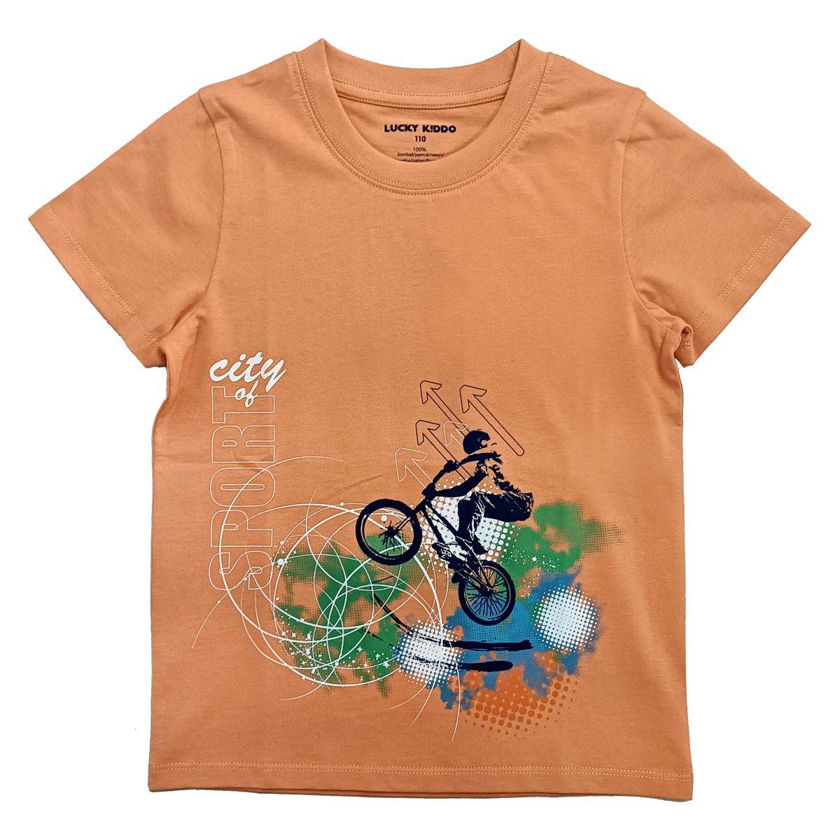 LUCKY KIDDO majica KR LK-KBT SS 1_24_3 M Narančasta 140