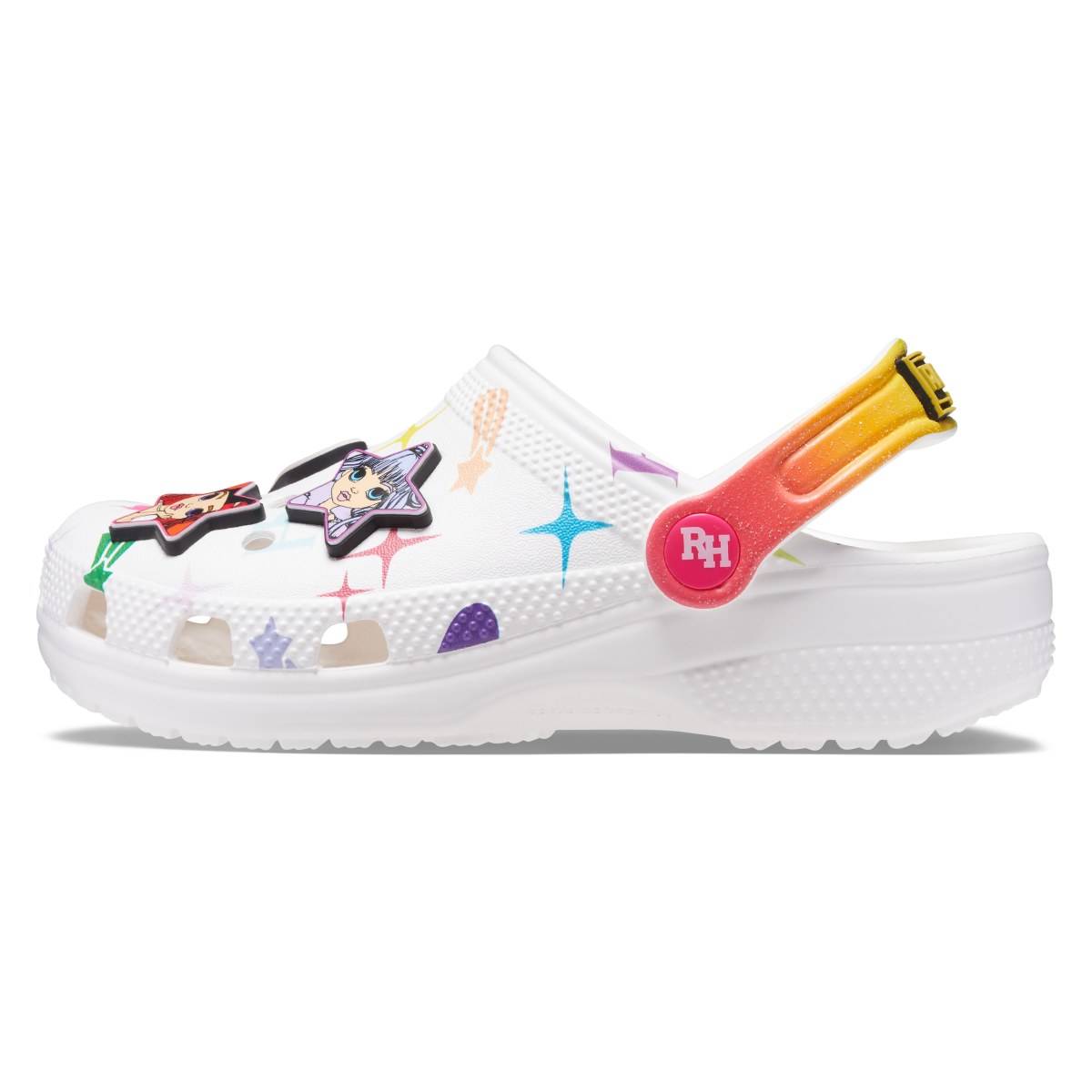 Crocs natikač zunanji 208117 CLASSIC RAINBOW HIGH CLOG KIDS D white 29