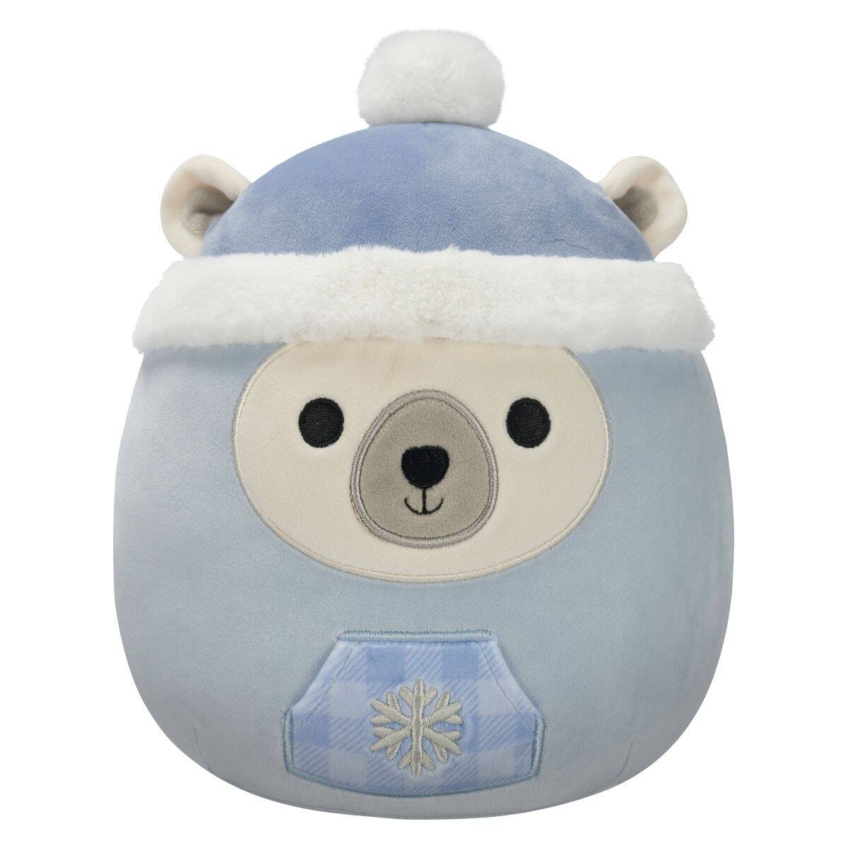 Squishmallows Brooke polarni medved z zimsko kapo 19 cm