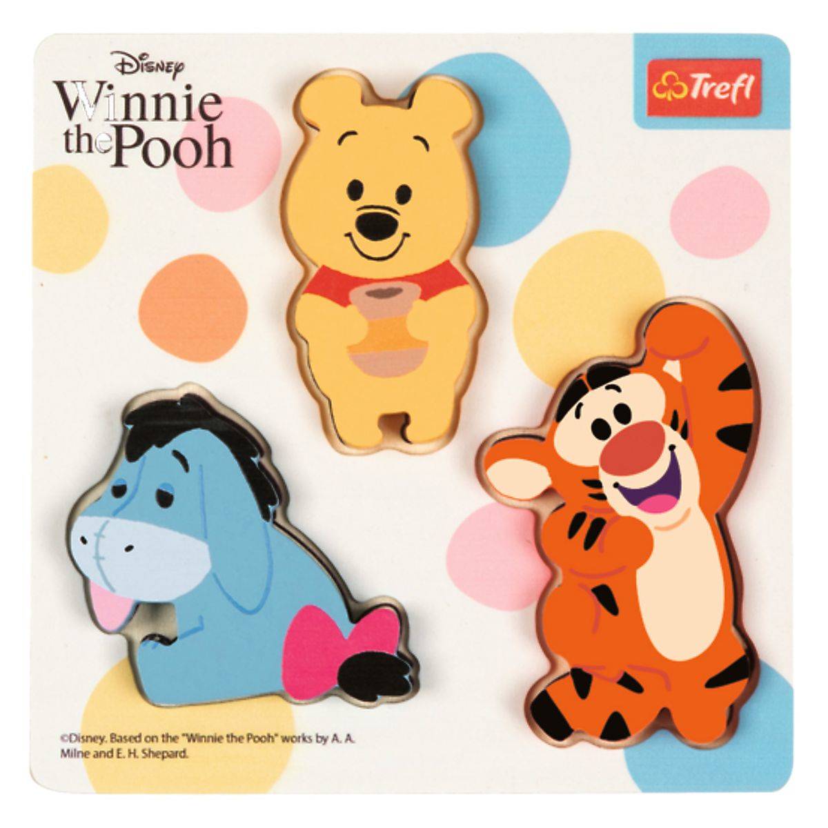Trefl Sestavljanka z leseno podlago Medo Pu prijatelji