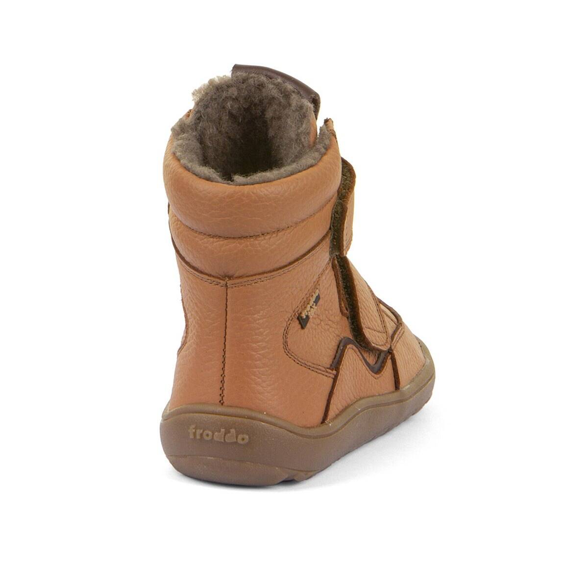 Froddo škornji G3160246 BAREFOOT TEX WINTER podloženi U cognac 23