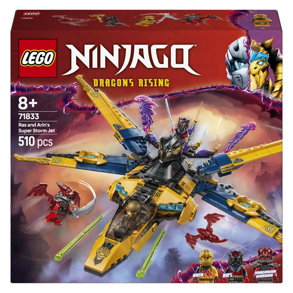 Lego® Ninjago® 71833 Rasov in Arinov super nevihtni reaktivec