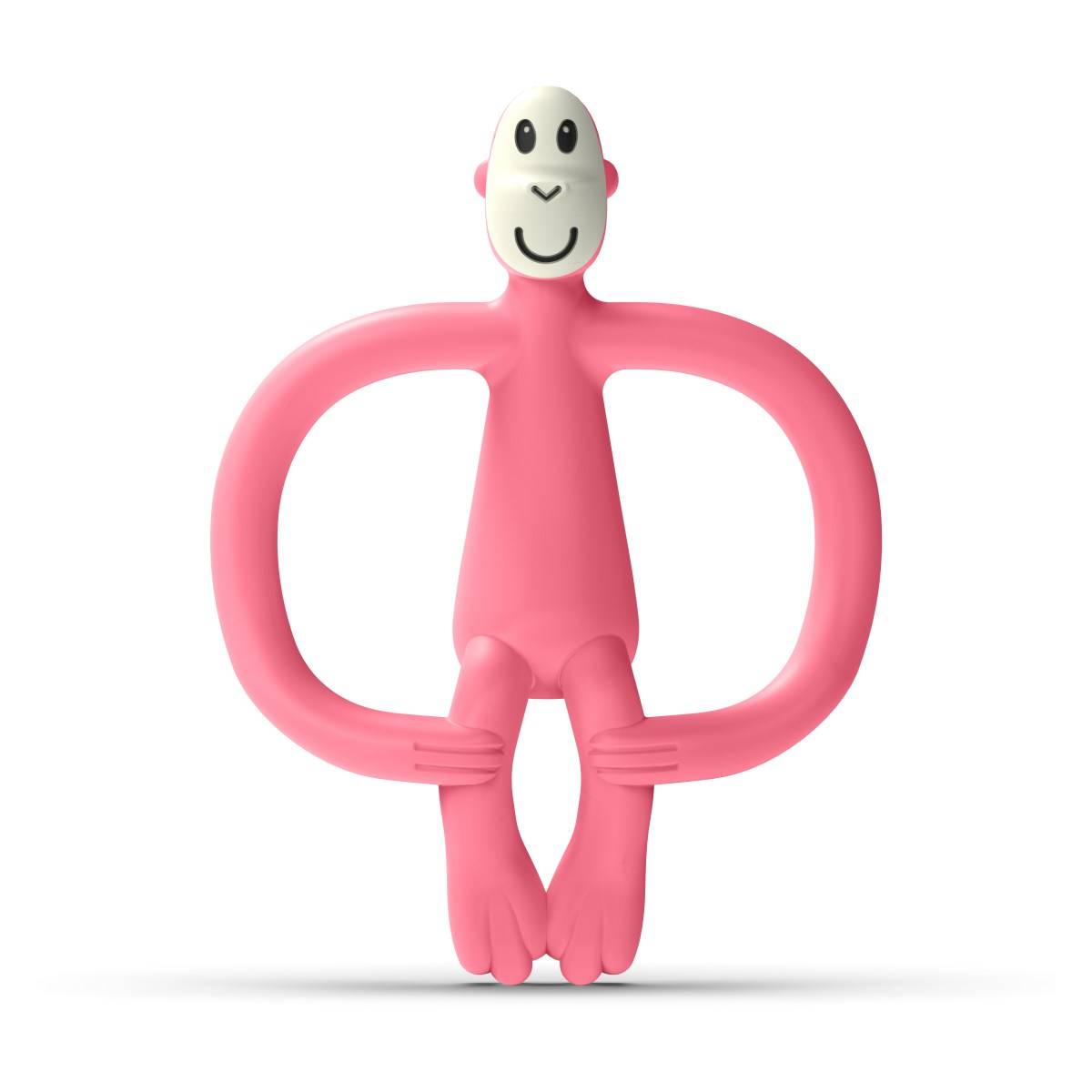 MatchStick Monkey grizalo Monkey z masažno ščetko pink