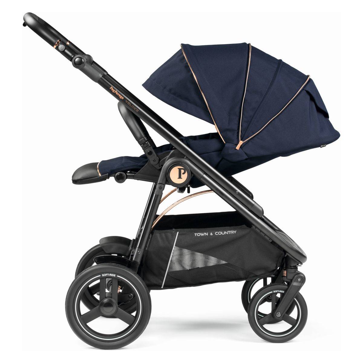 Peg Perego Voziček 3v1 Veloce TC Belvedere SLK blue shine