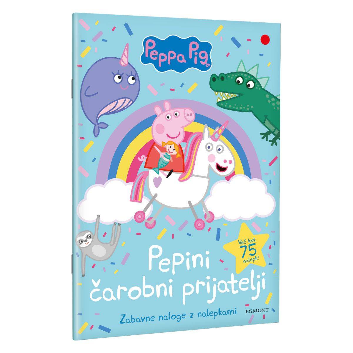 Pujsa Pepa zabavne naloge z nalepkami Pepini čarobni prijatelji