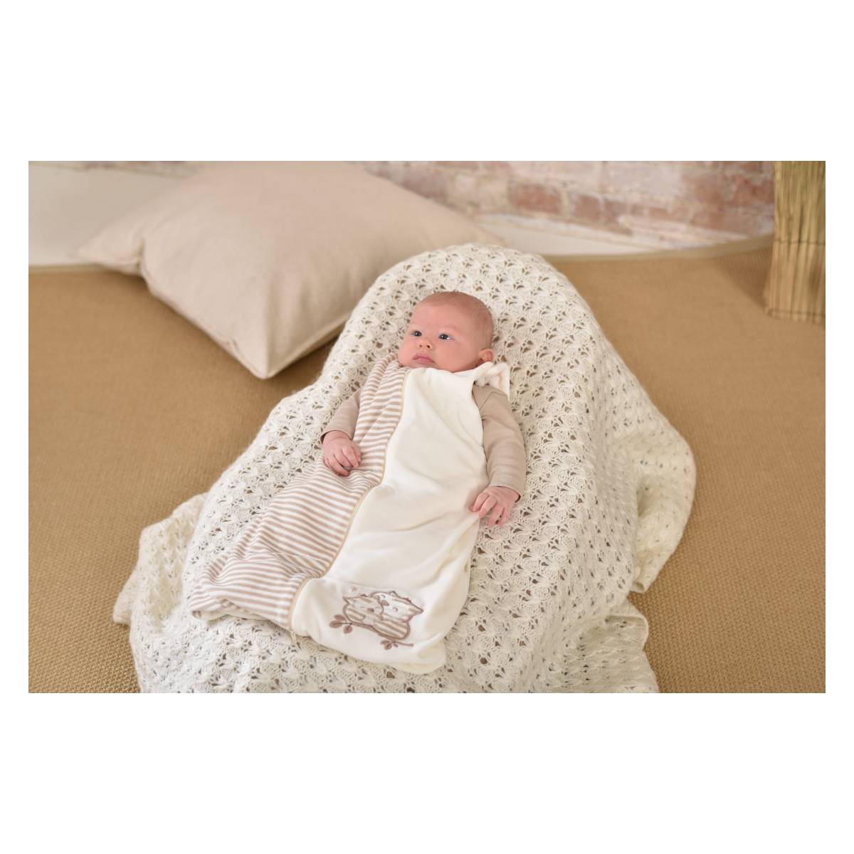 KENGURU GOLD vreća za spavanje TOG2.5, "Stripes-owl", 4-8m KG2546