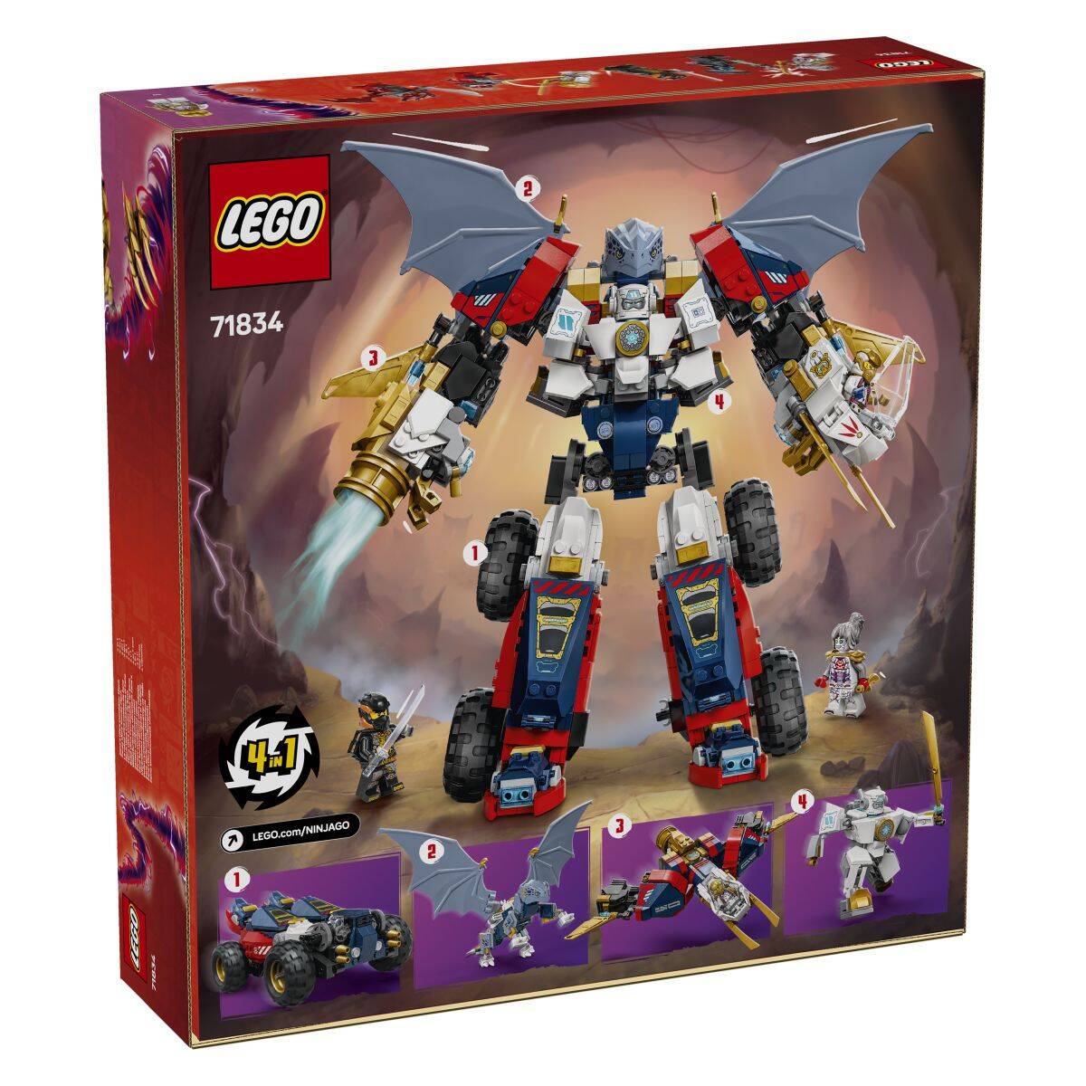 Lego® Ninjago® 71834 Zanov ultra kombinirani robotski oklep